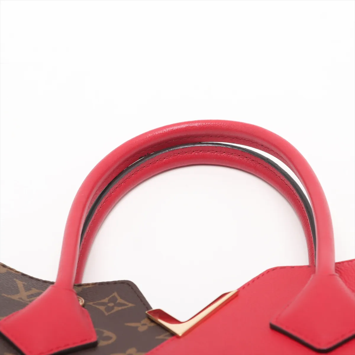 Monogram x Leather Kimono PM M41856 DU1186 Red x Brown — view 6