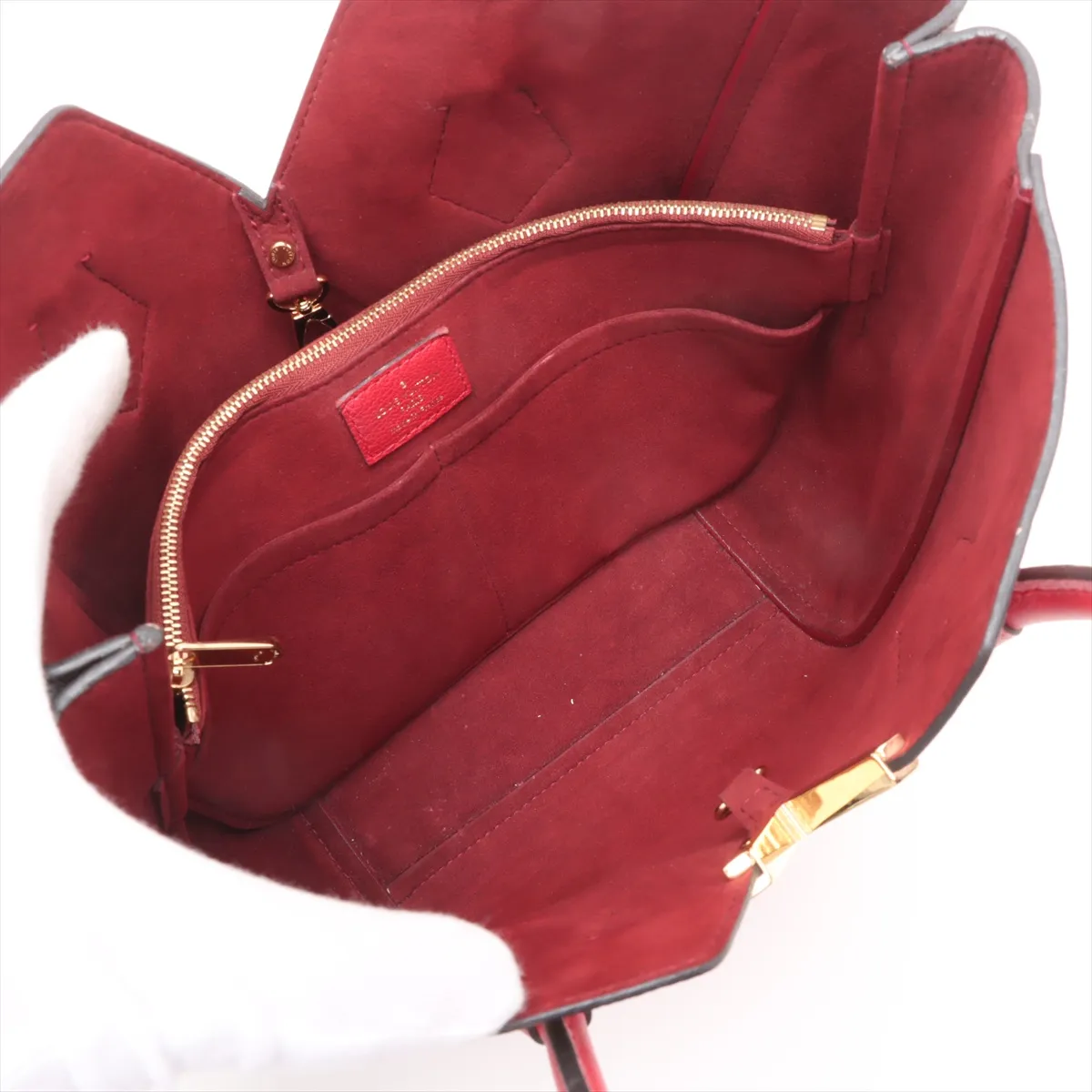 Monogram x Leather Kimono PM M41856 DU1186 Red x Brown — view 7