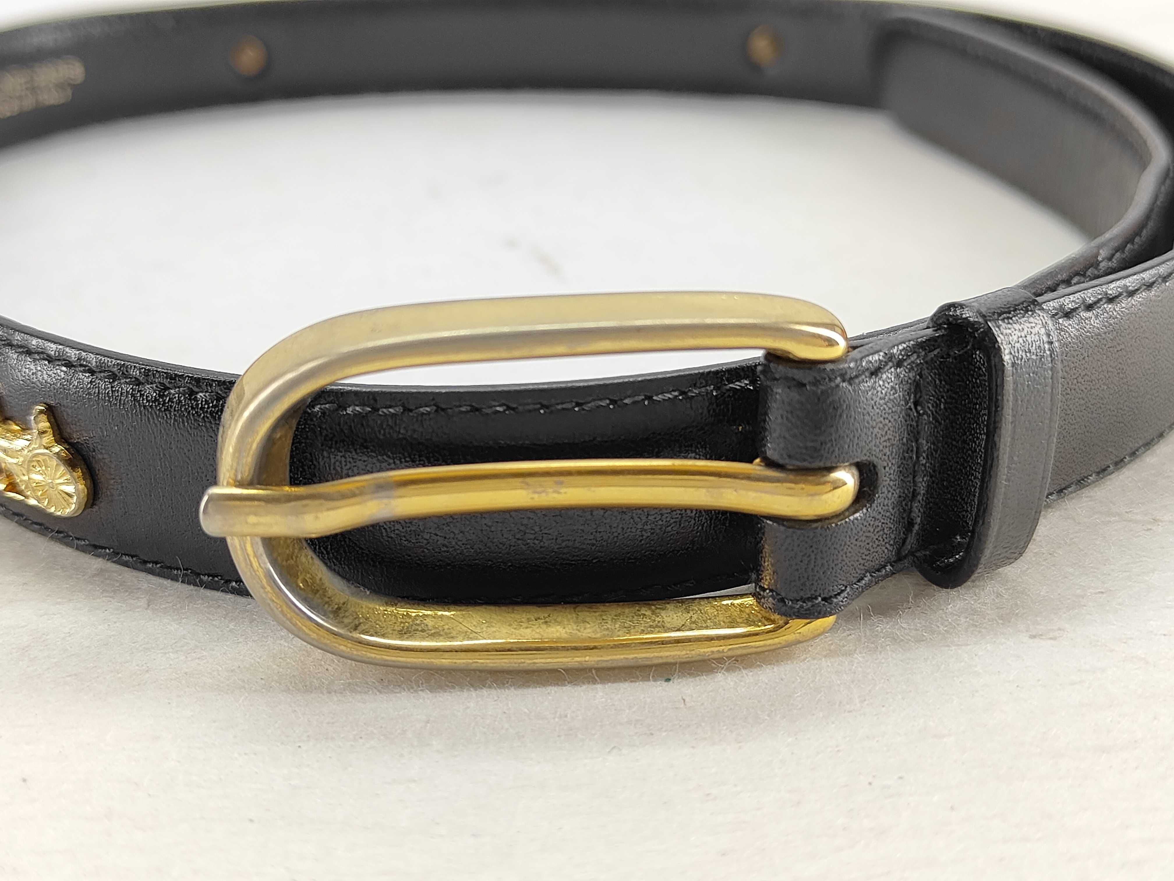 Carriage Leather Belt Size 60 Belt — view 2