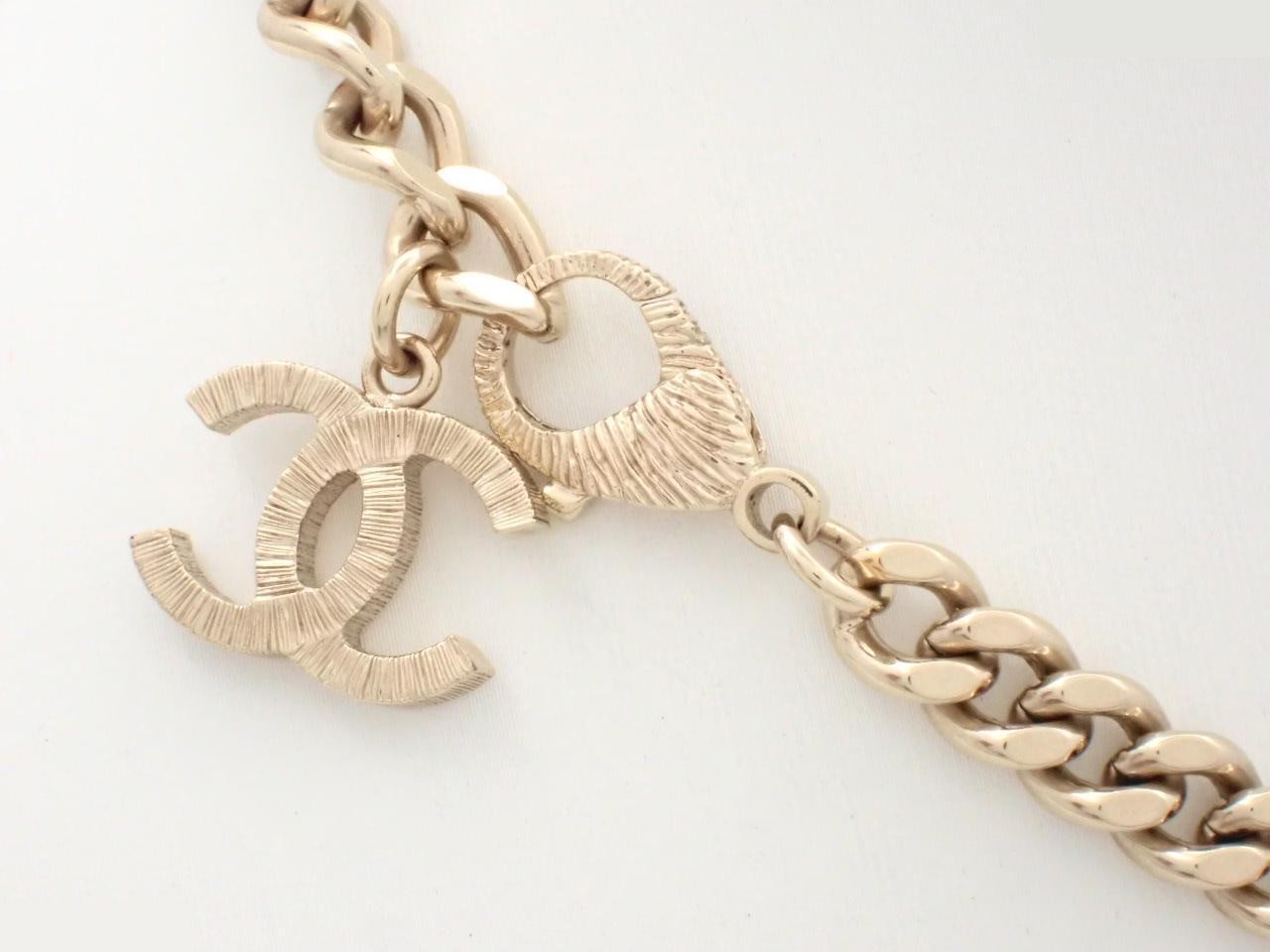 Coco Mark Gold Chain (approx. 40cm) — view 2