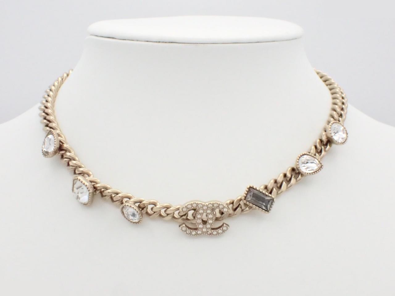 Coco Mark Gold Chain (approx. 40cm) — view 3