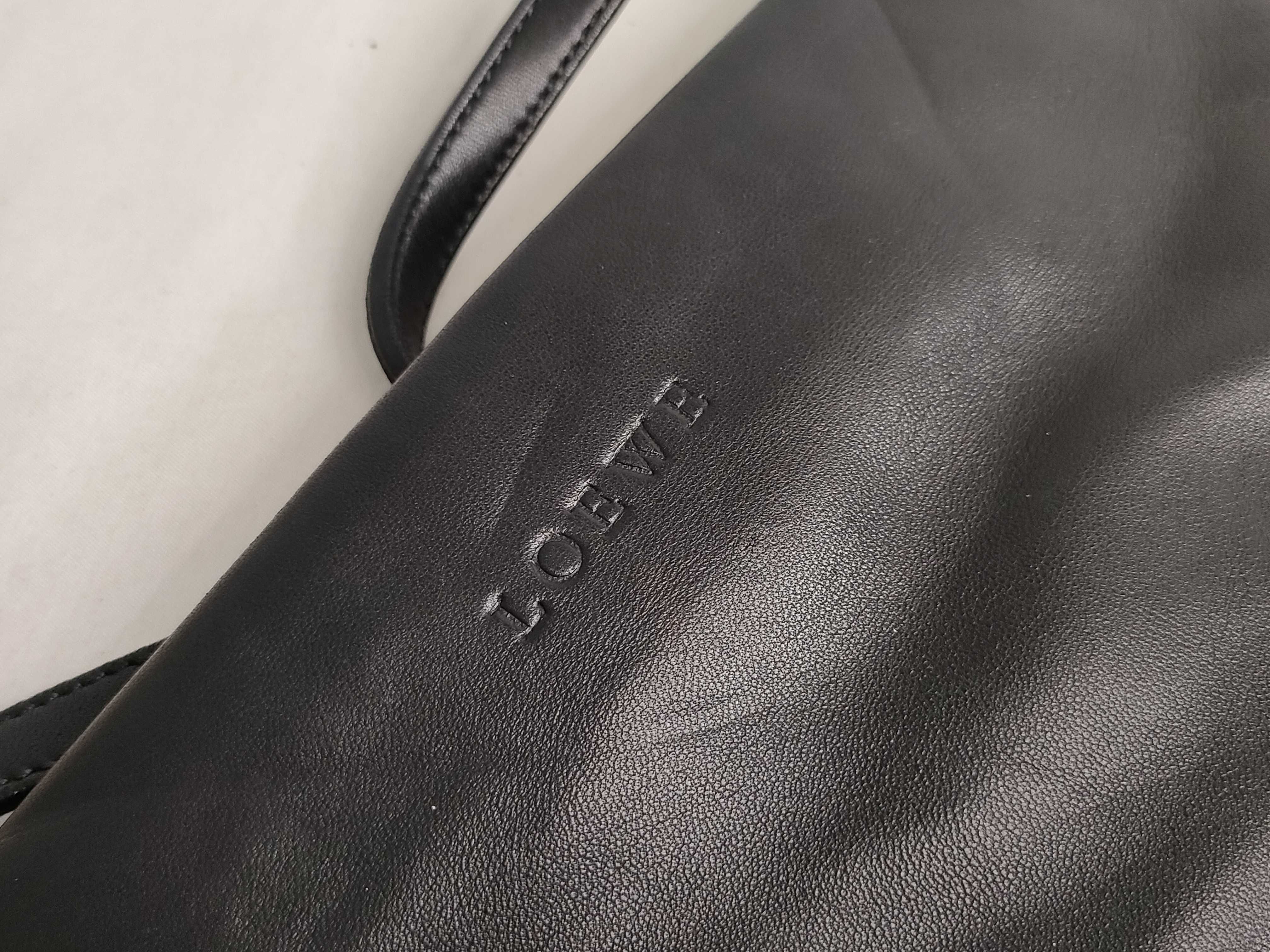 Nappa Leather Shoulder Bag/Pouch, Black, with Dust Bag and Care Card. — view 14