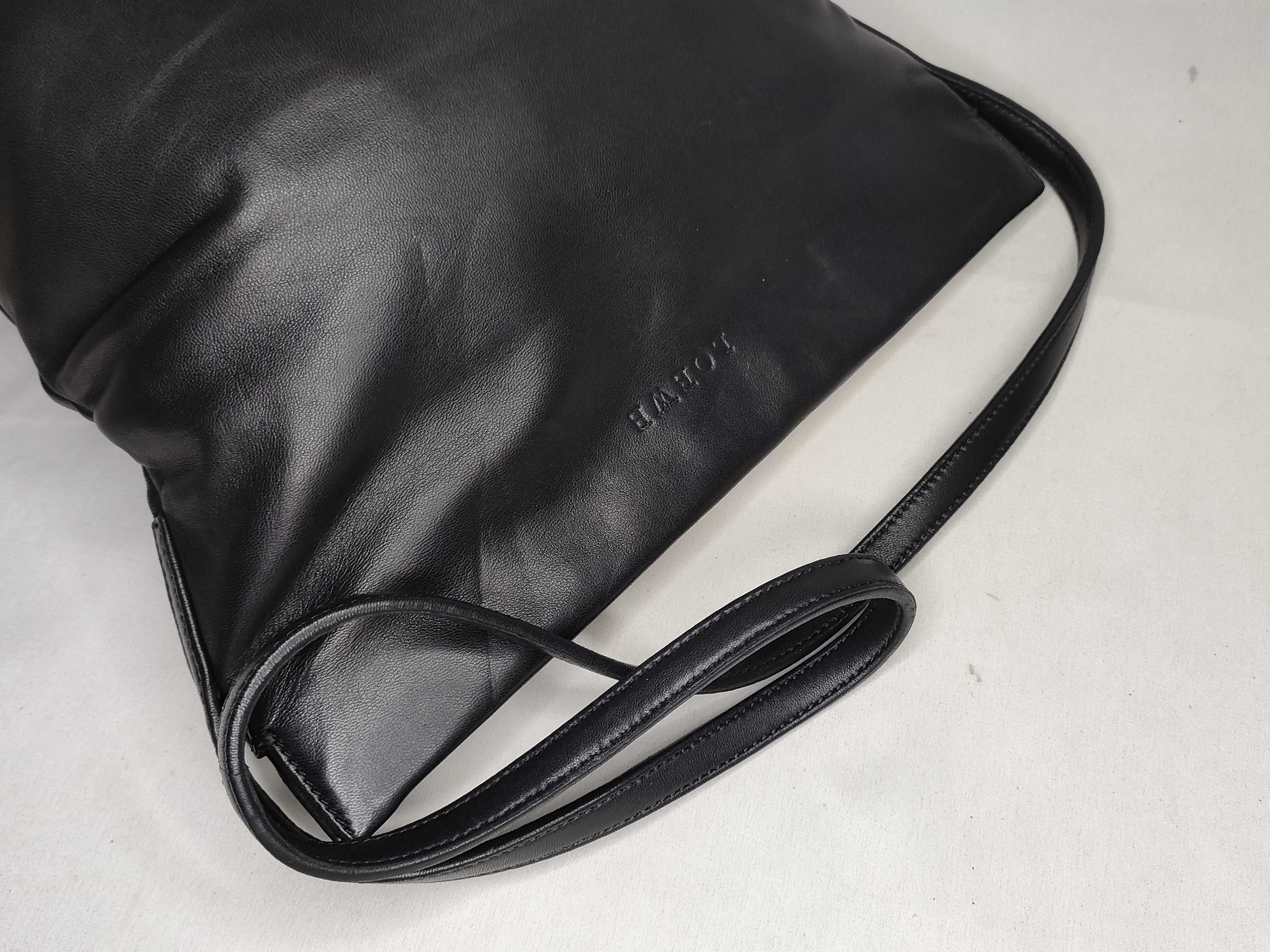 Nappa Leather Shoulder Bag/Pouch, Black, with Dust Bag and Care Card. — view 3