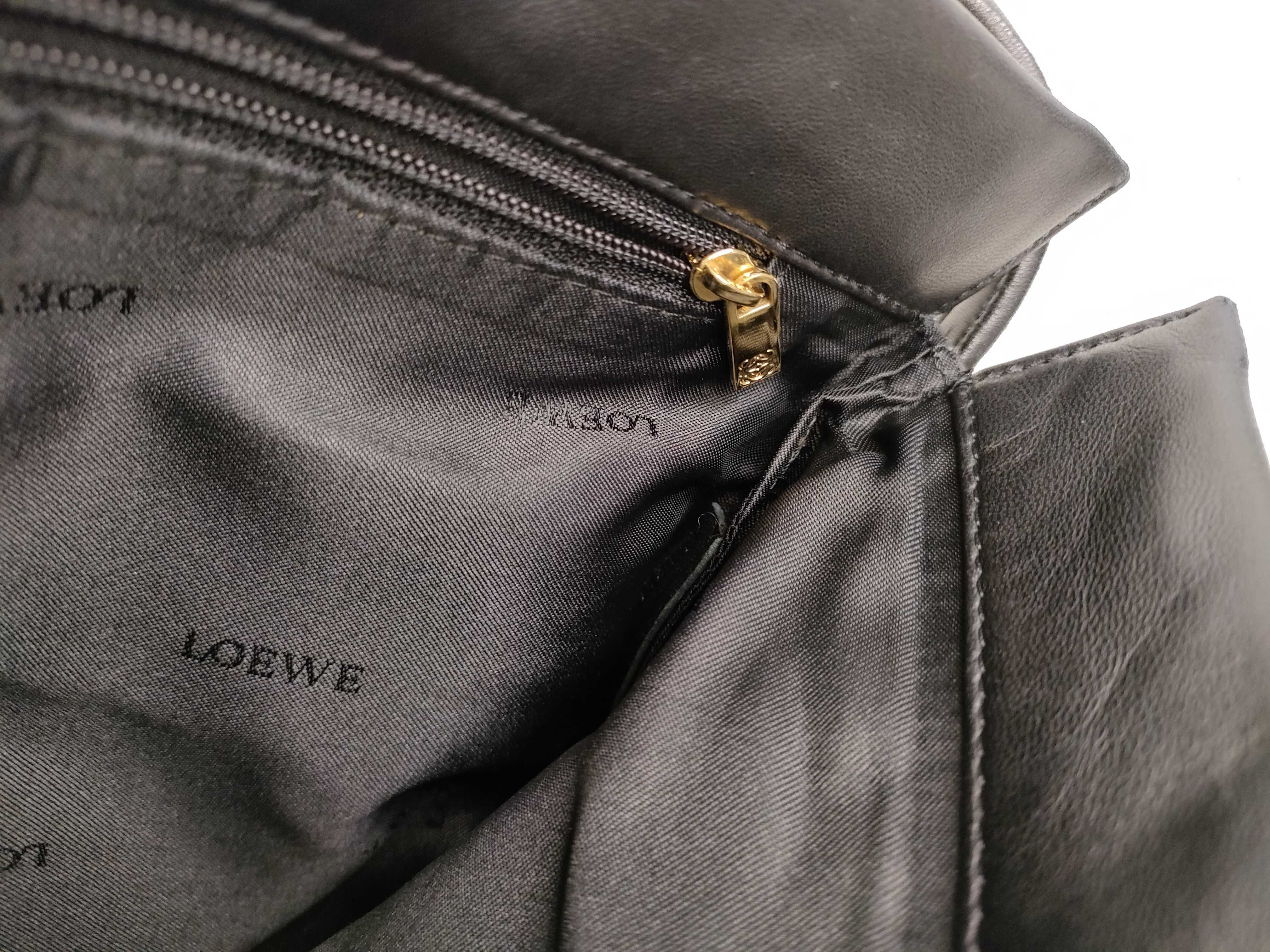 Nappa Leather Shoulder Bag/Pouch, Black, with Dust Bag and Care Card. — view 8