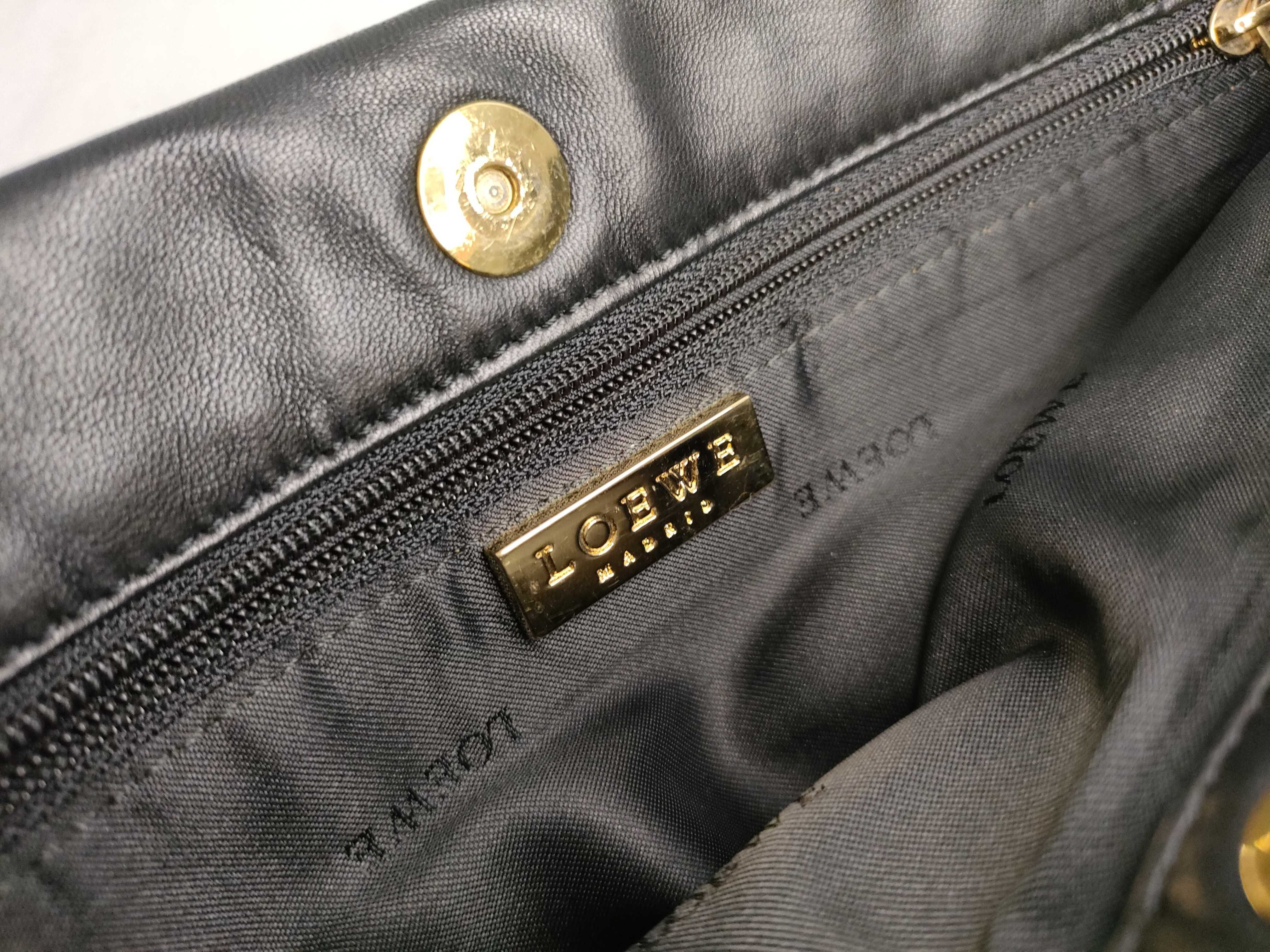 Nappa Leather Shoulder Bag/Pouch, Black, with Dust Bag and Care Card. — view 10