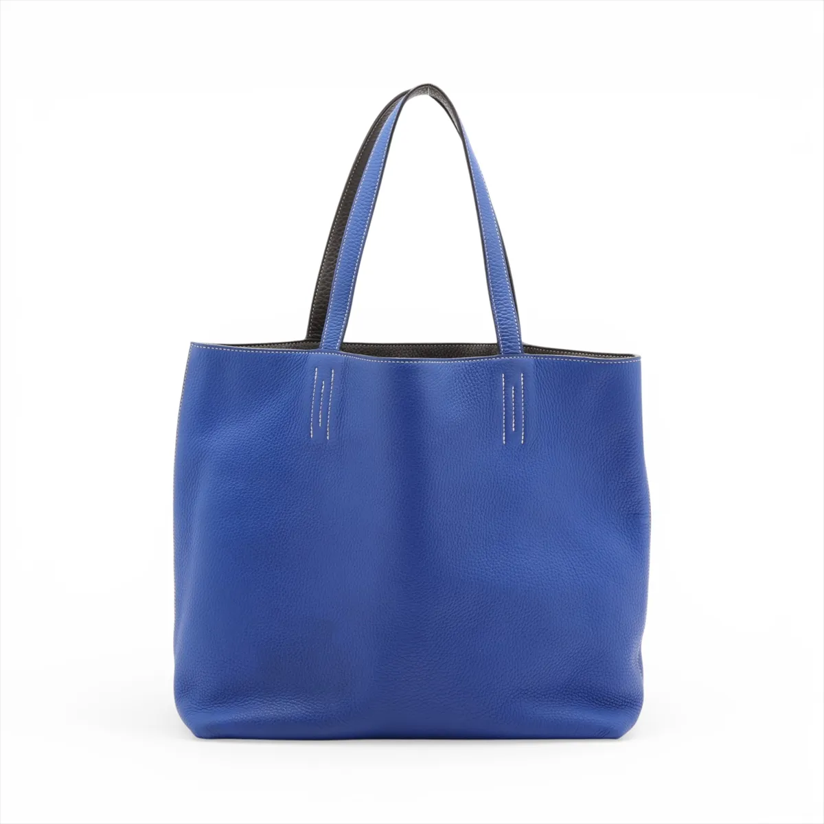 Hermès Double Sens 36 Taurillon Clemence Blue Electric x Graphite JO:2011 — view 2