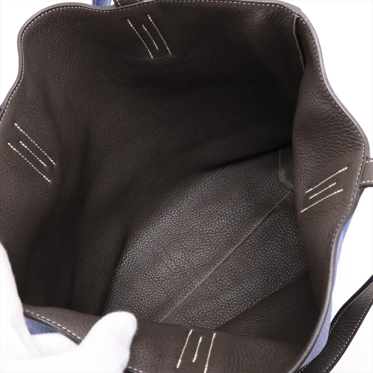 Hermès Double Sens 36 Taurillon Clemence Blue Electric x Graphite JO:2011 — view 7