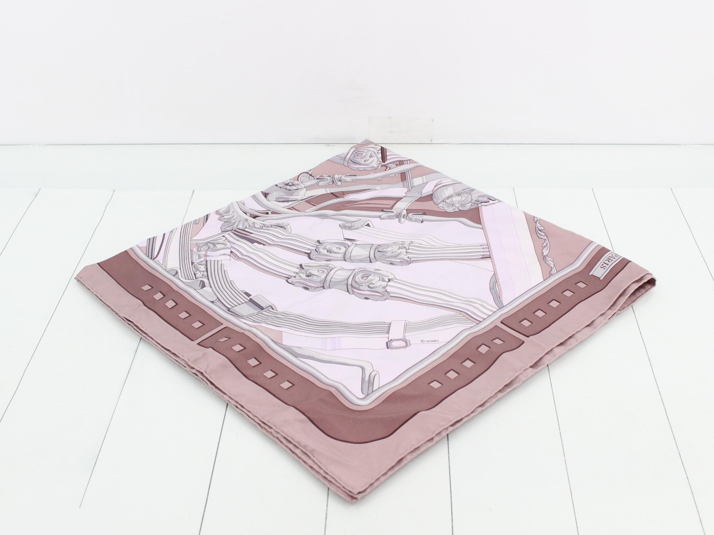 Carre 90 Scarf, Stirrup Pattern — view 2