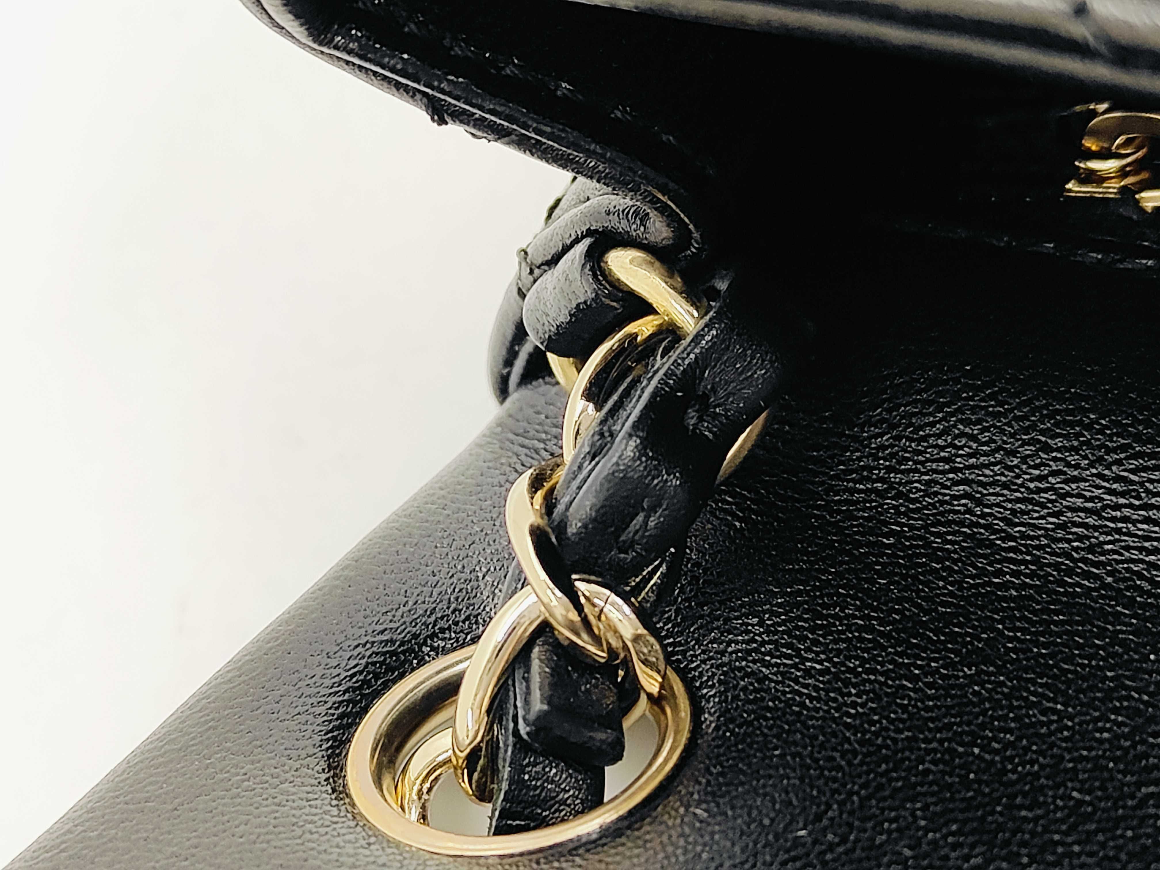 Classic Flap CF Black Quilted Lambskin Mini Shoulder Bag with Gold Hardware, No. 31 — view 5