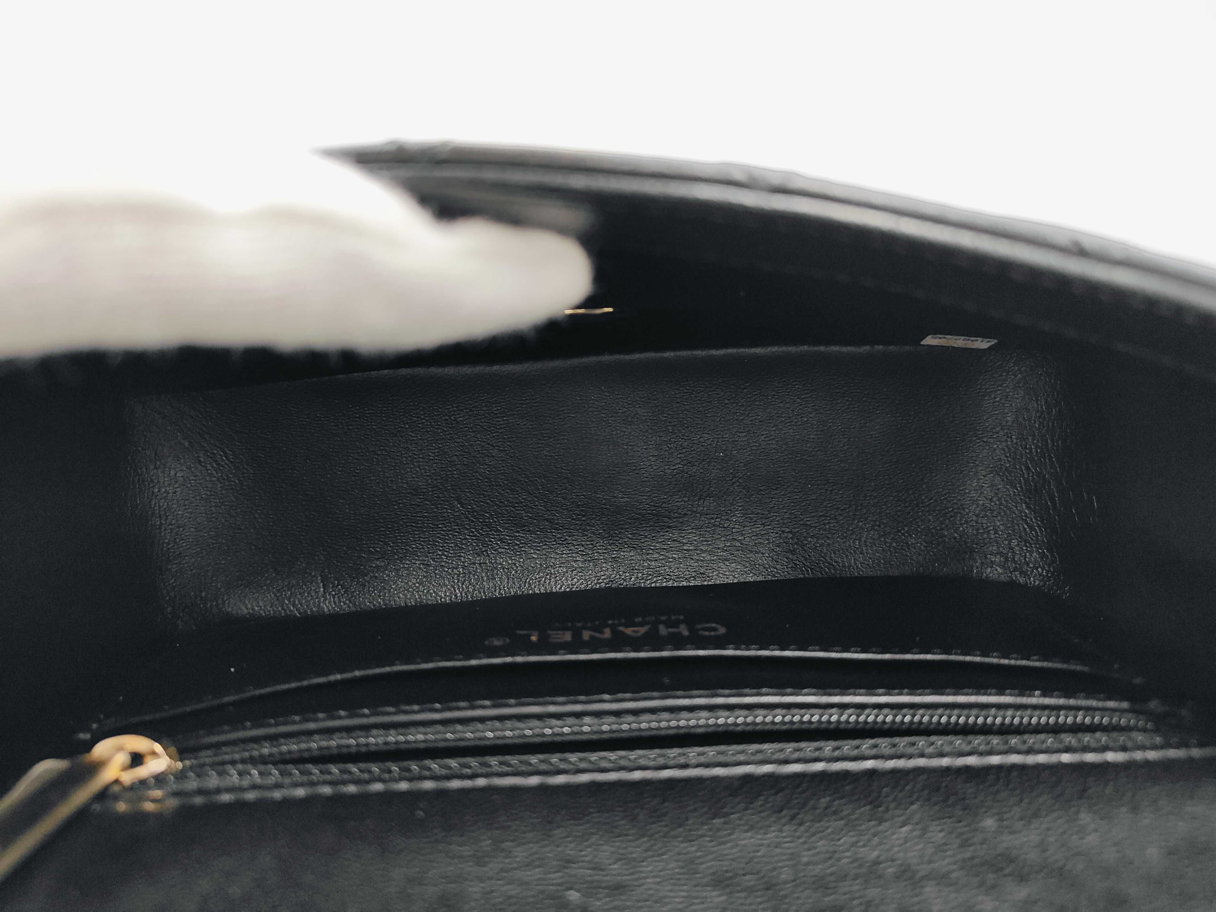 Classic Flap CF Black Quilted Lambskin Mini Shoulder Bag with Gold Hardware, No. 31 — view 8