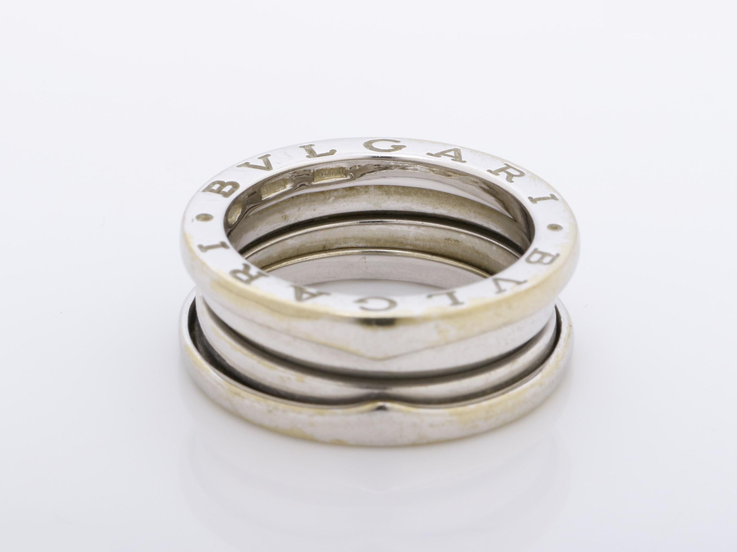 B.zero1 Ring, 750WG, Size #53, 9.6g, White Gold — view 4
