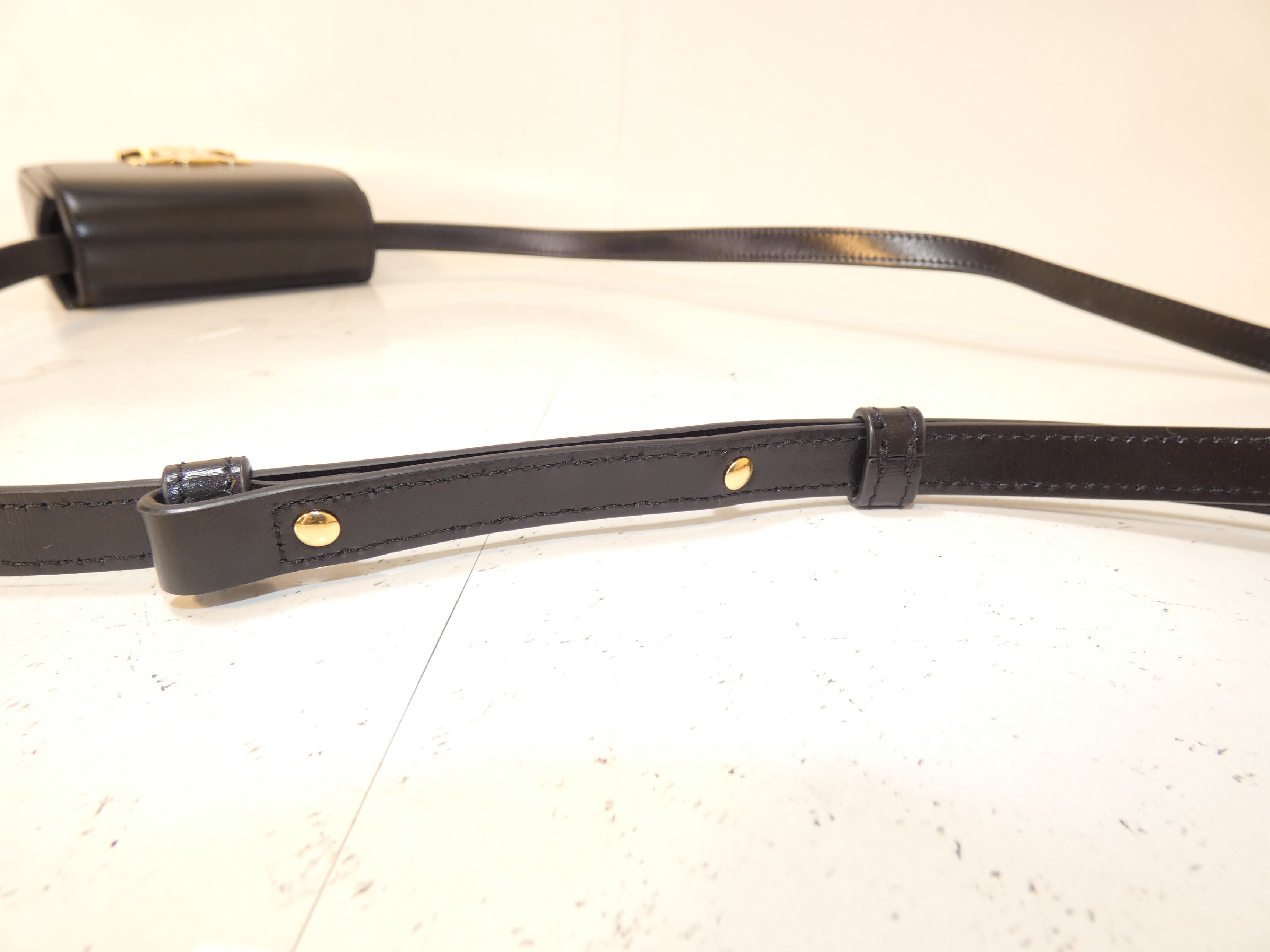 Triomphe Mini Claude Black Shoulder Bag — view 5
