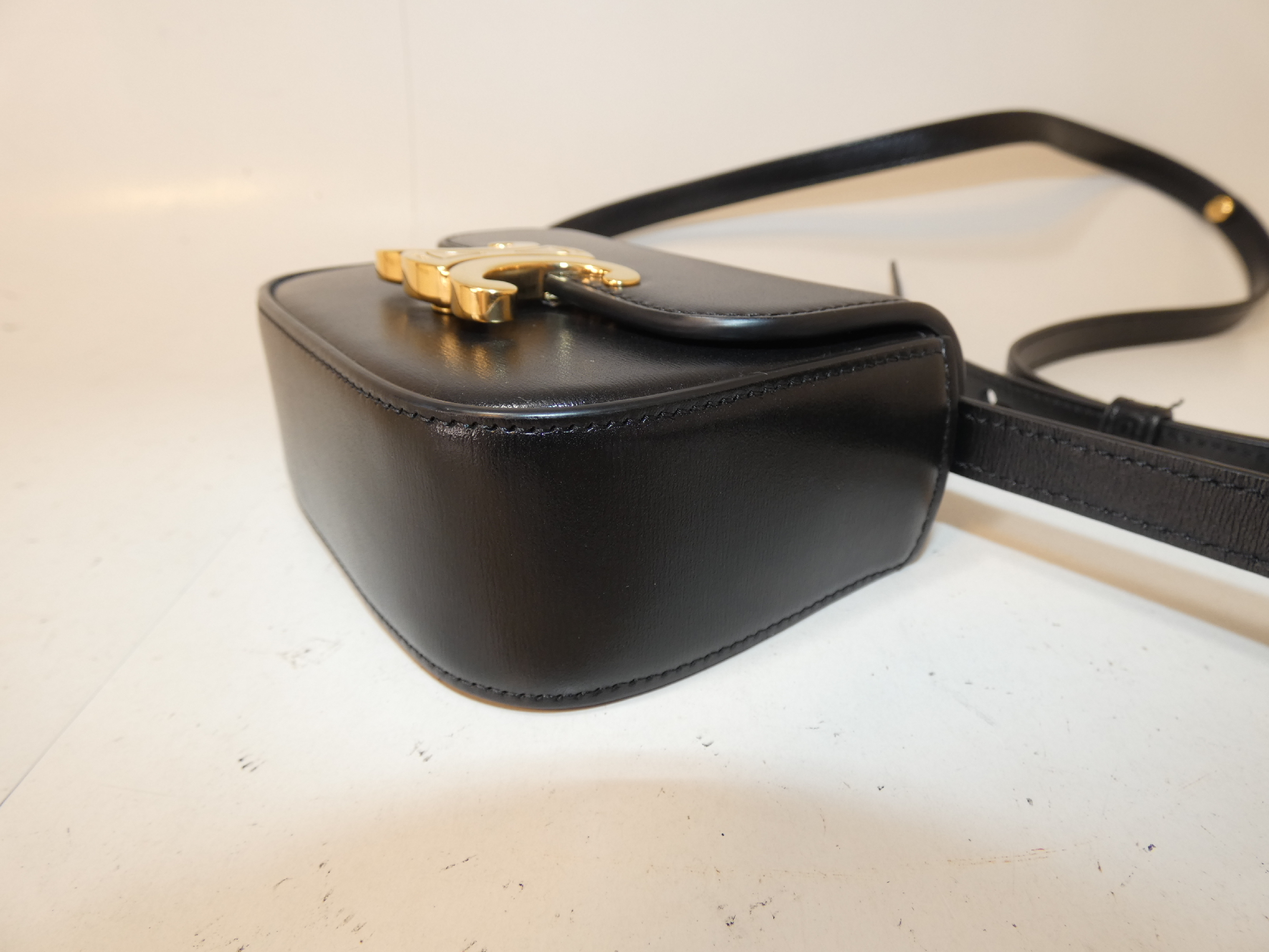 Triomphe Mini Claude Black Shoulder Bag — view 8