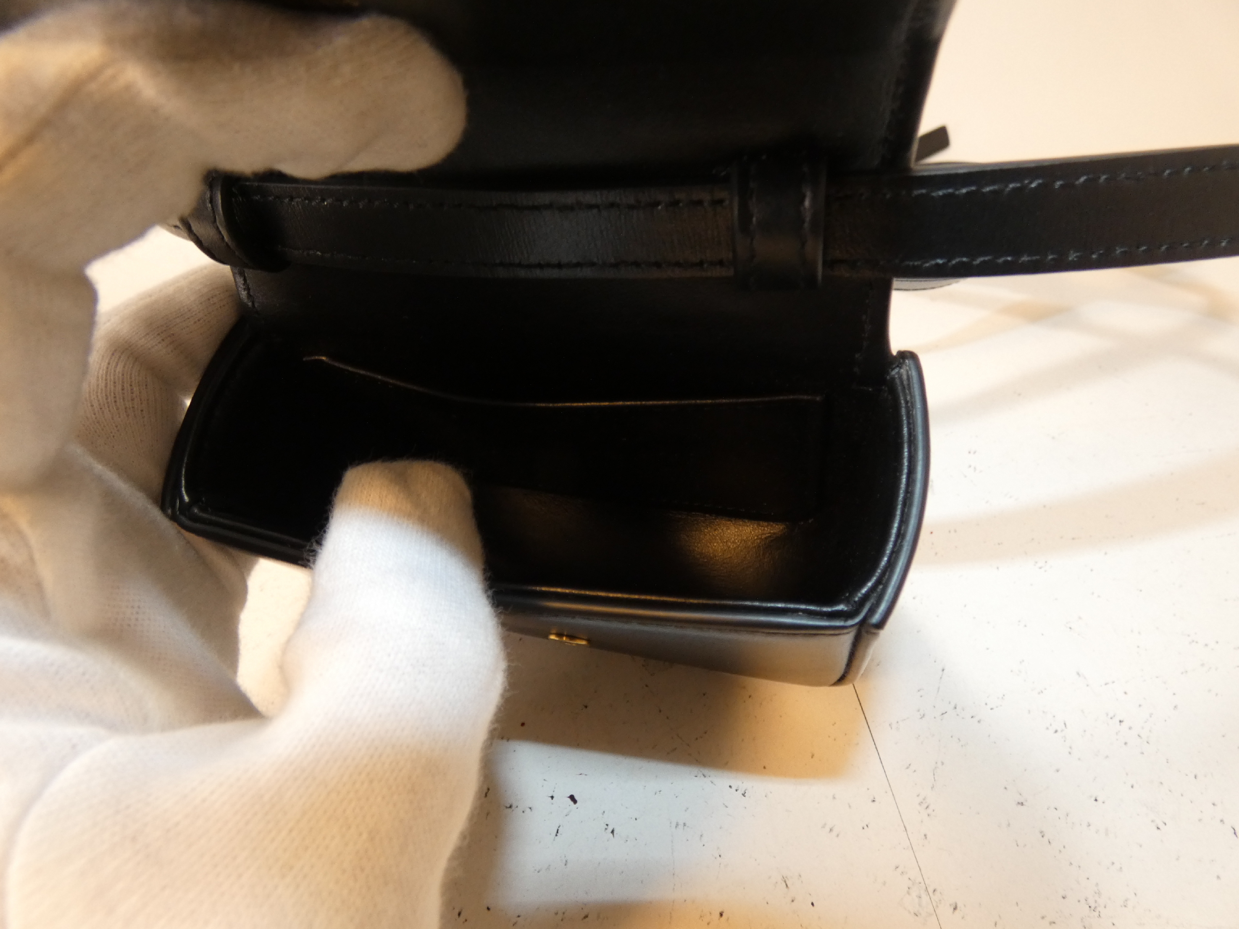 Triomphe Mini Claude Black Shoulder Bag — view 10