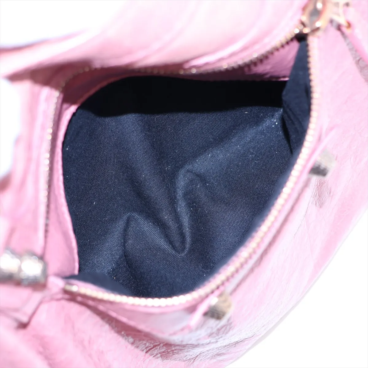 The Velo Leather 2-Way Handbag, Pink, 282010, with Mirror — view 11