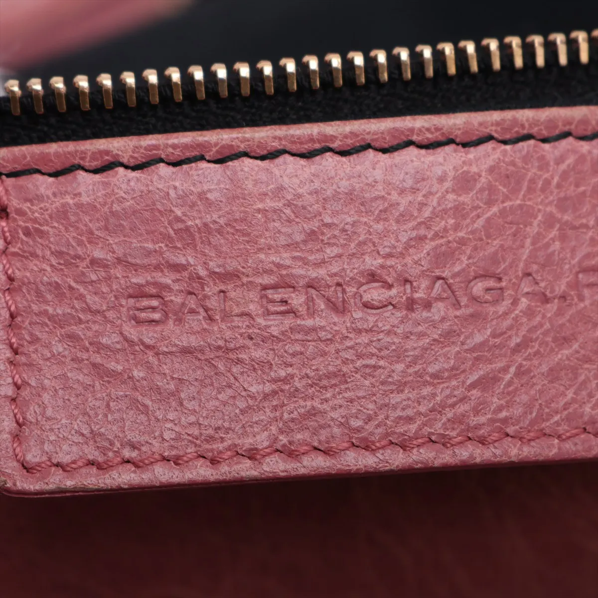 The Velo Leather 2-Way Handbag, Pink, 282010, with Mirror — view 12