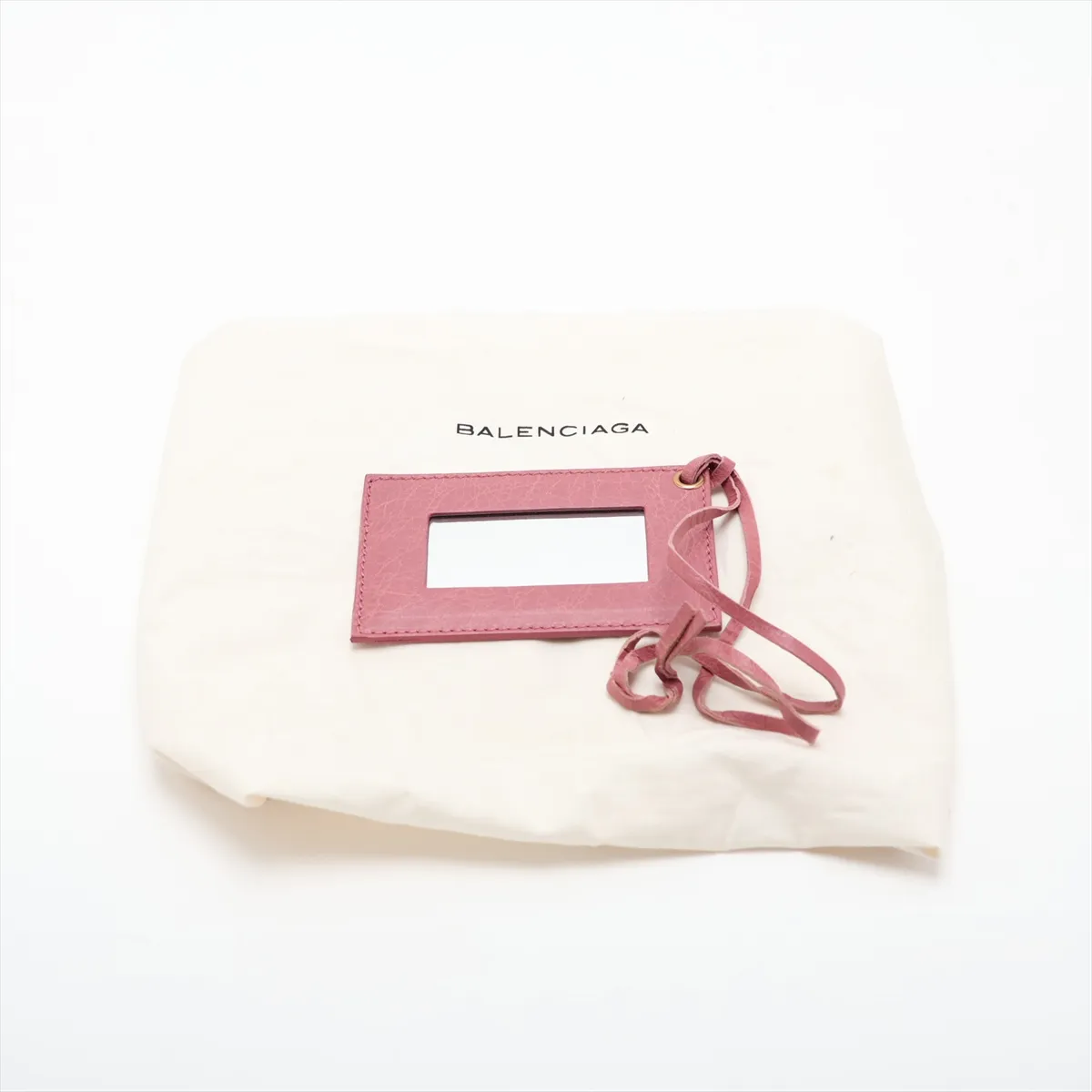 The Velo Leather 2-Way Handbag, Pink, 282010, with Mirror — view 13