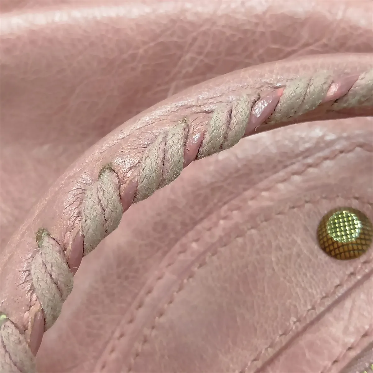The Velo Leather 2-Way Handbag, Pink, 282010, with Mirror — view 14
