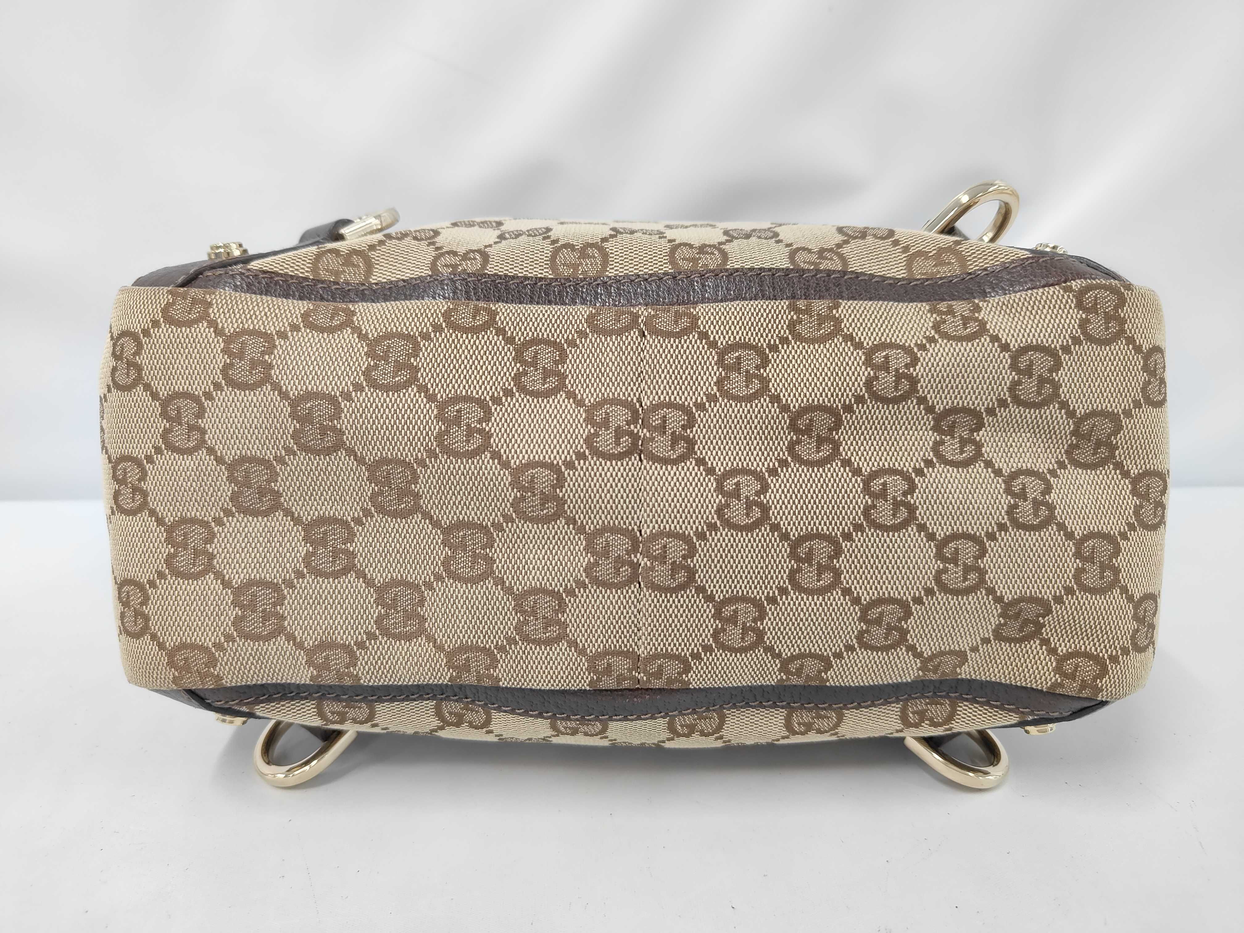 GG Canvas Abbey Handbag Brown 130739 Handbag — view 3