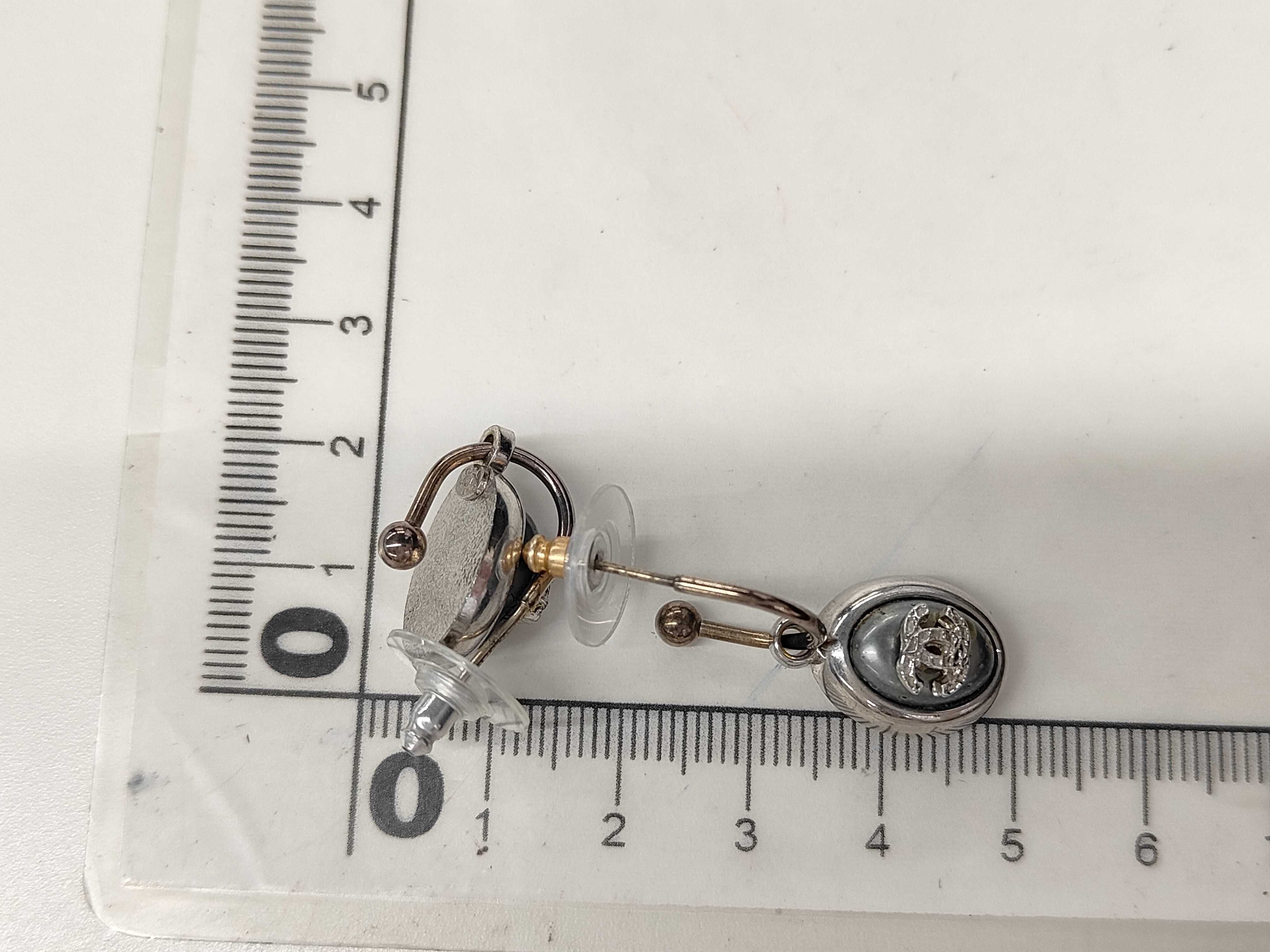 earrings, Coco Mark silver earrings — view 6