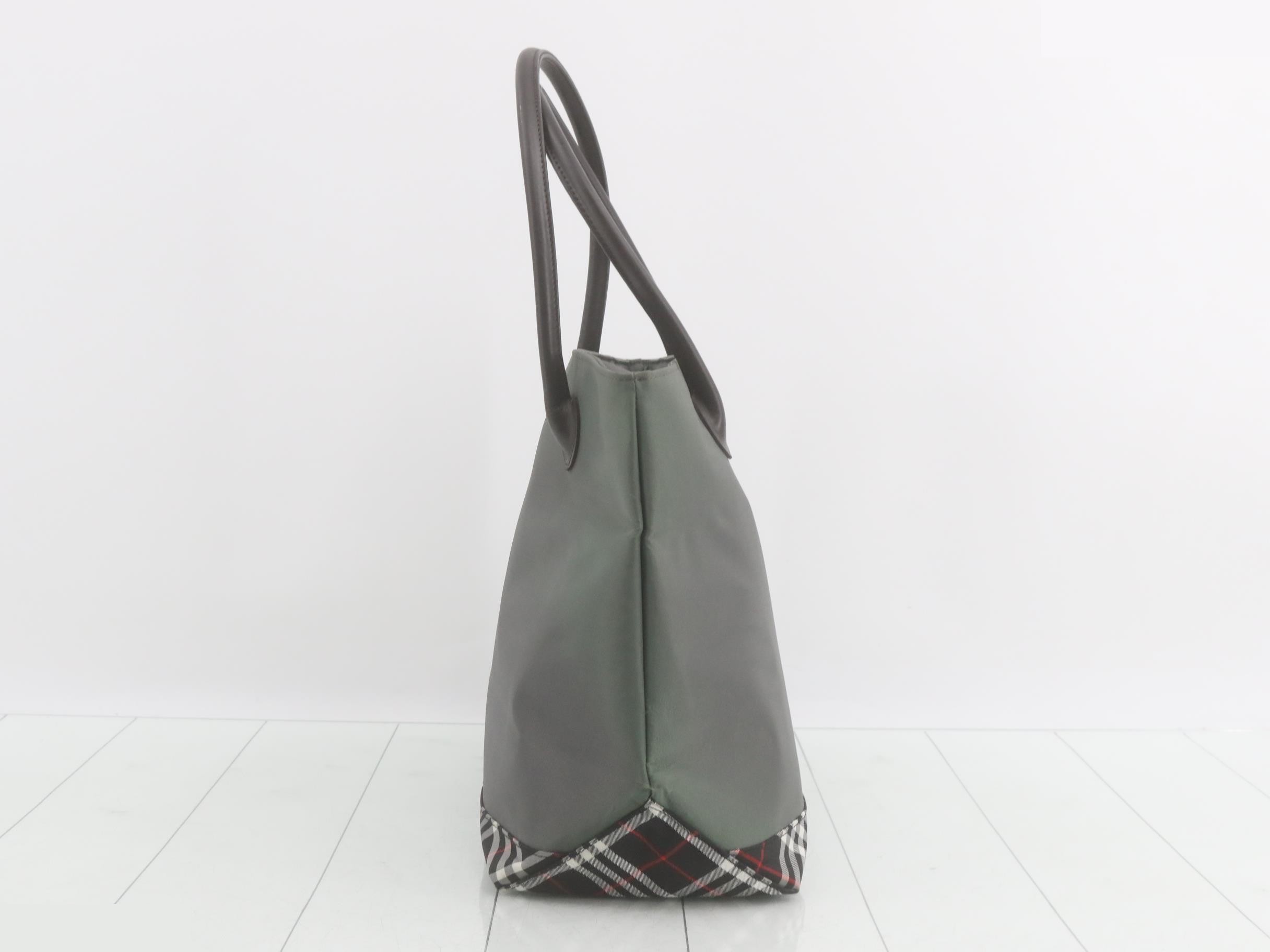 Burberrys Blue Label Nova Check Nylon Tote Bag — view 4
