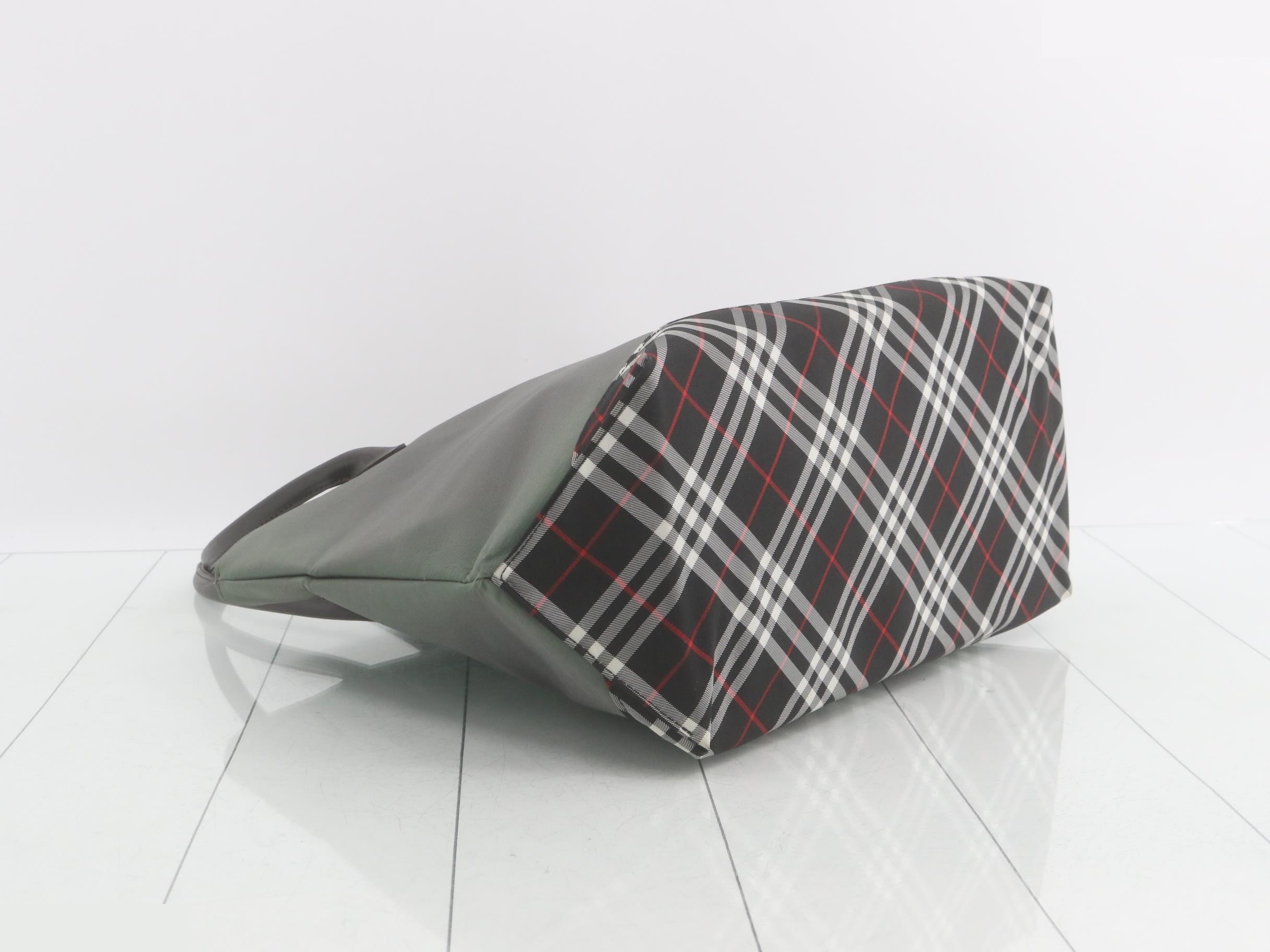Burberrys Blue Label Nova Check Nylon Tote Bag — view 5
