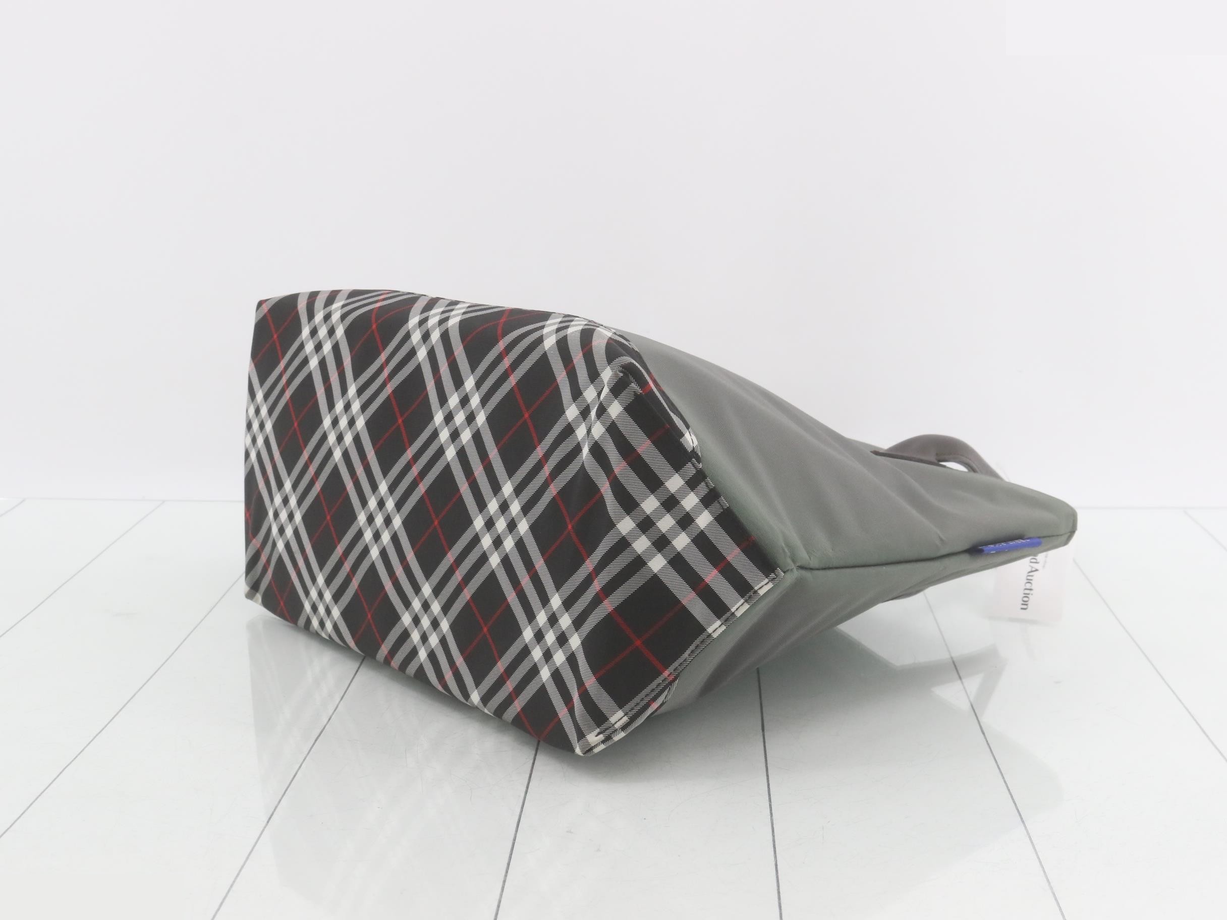Burberrys Blue Label Nova Check Nylon Tote Bag — view 6