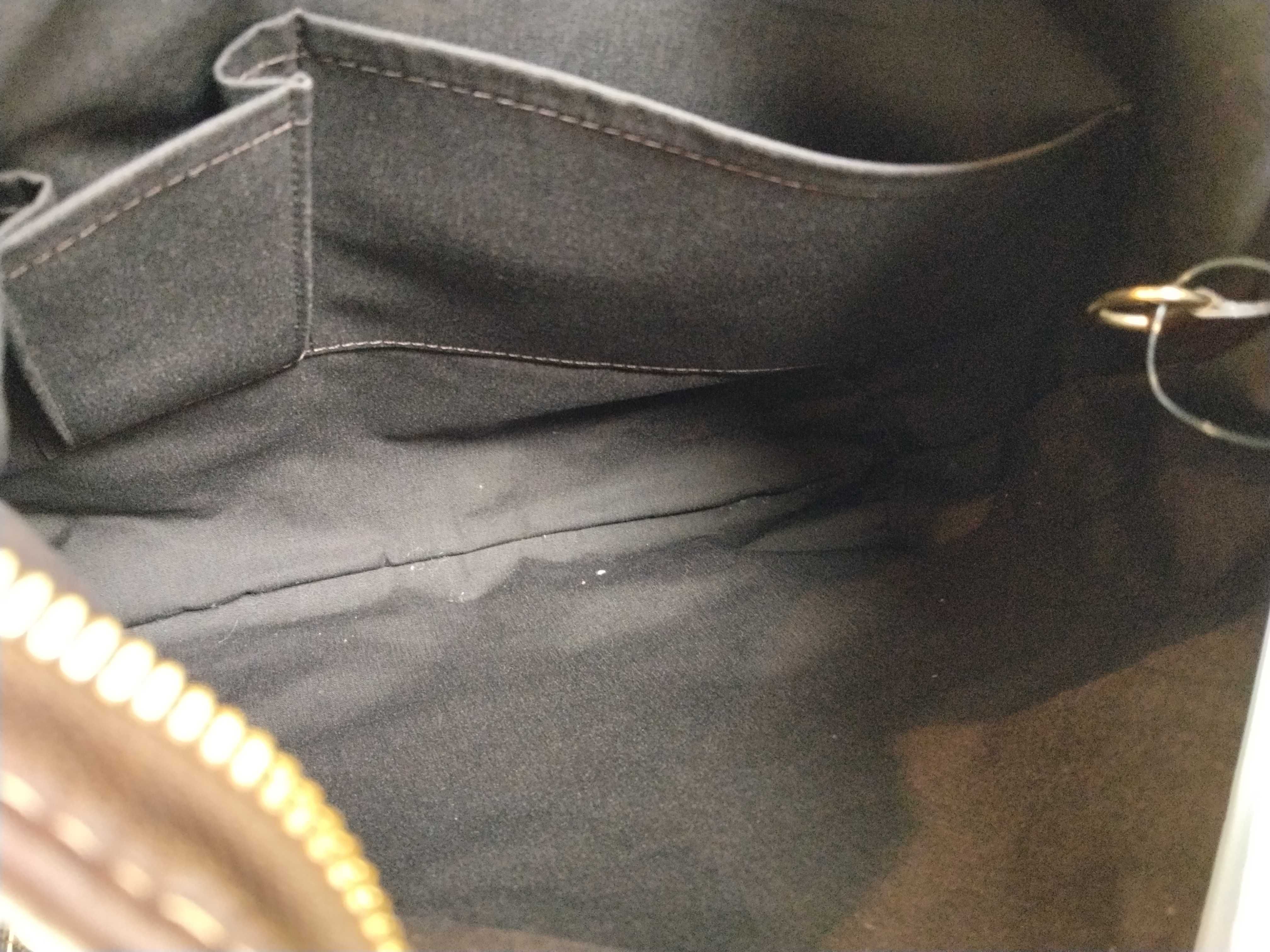 Monogram Mini Louis Vuitton Monogram Mini Lin Brown Buzas SR3008 2-Way Handbag with Stamp — view 11