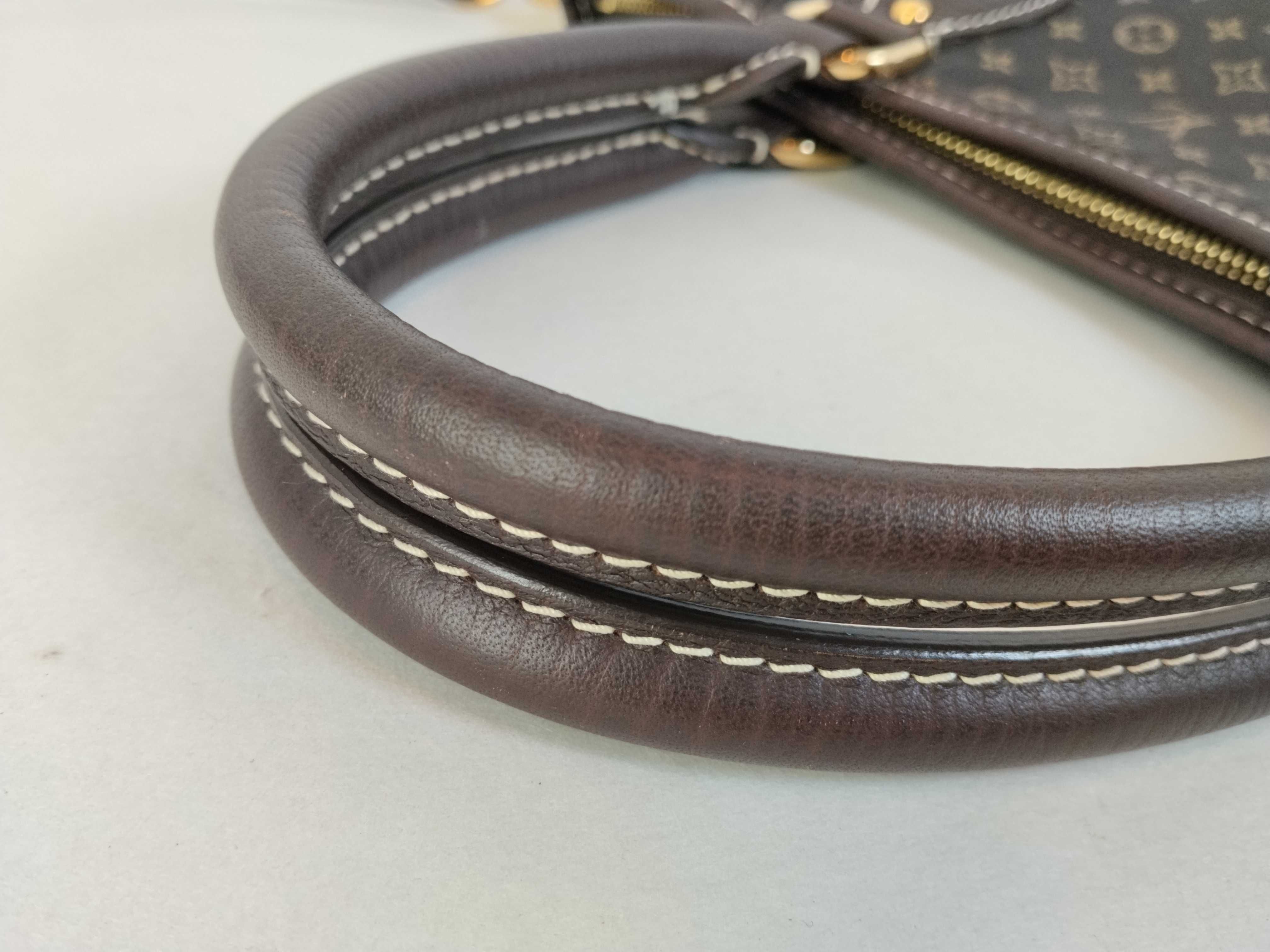 Monogram Mini Louis Vuitton Monogram Mini Lin Brown Buzas SR3008 2-Way Handbag with Stamp — view 4