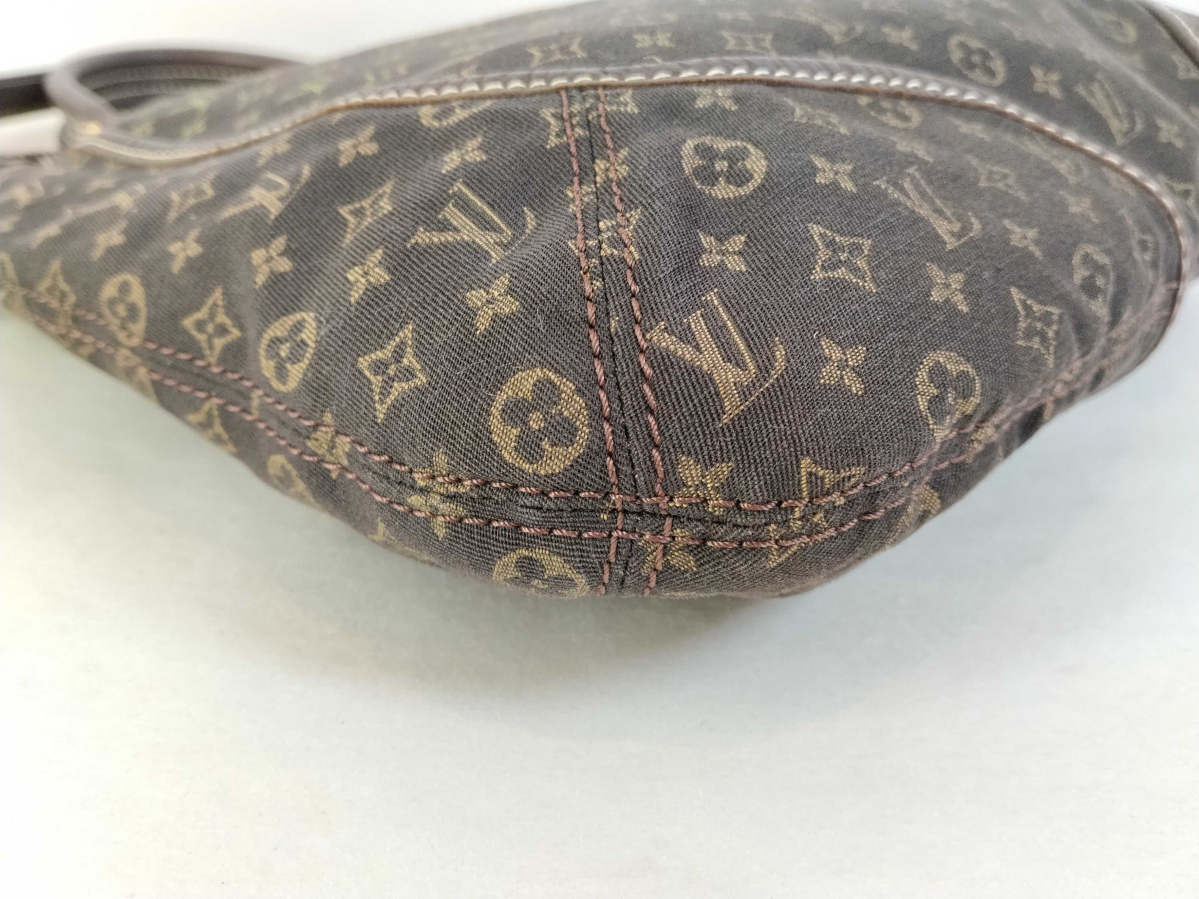 Monogram Mini Louis Vuitton Monogram Mini Lin Brown Buzas SR3008 2-Way Handbag with Stamp — view 8