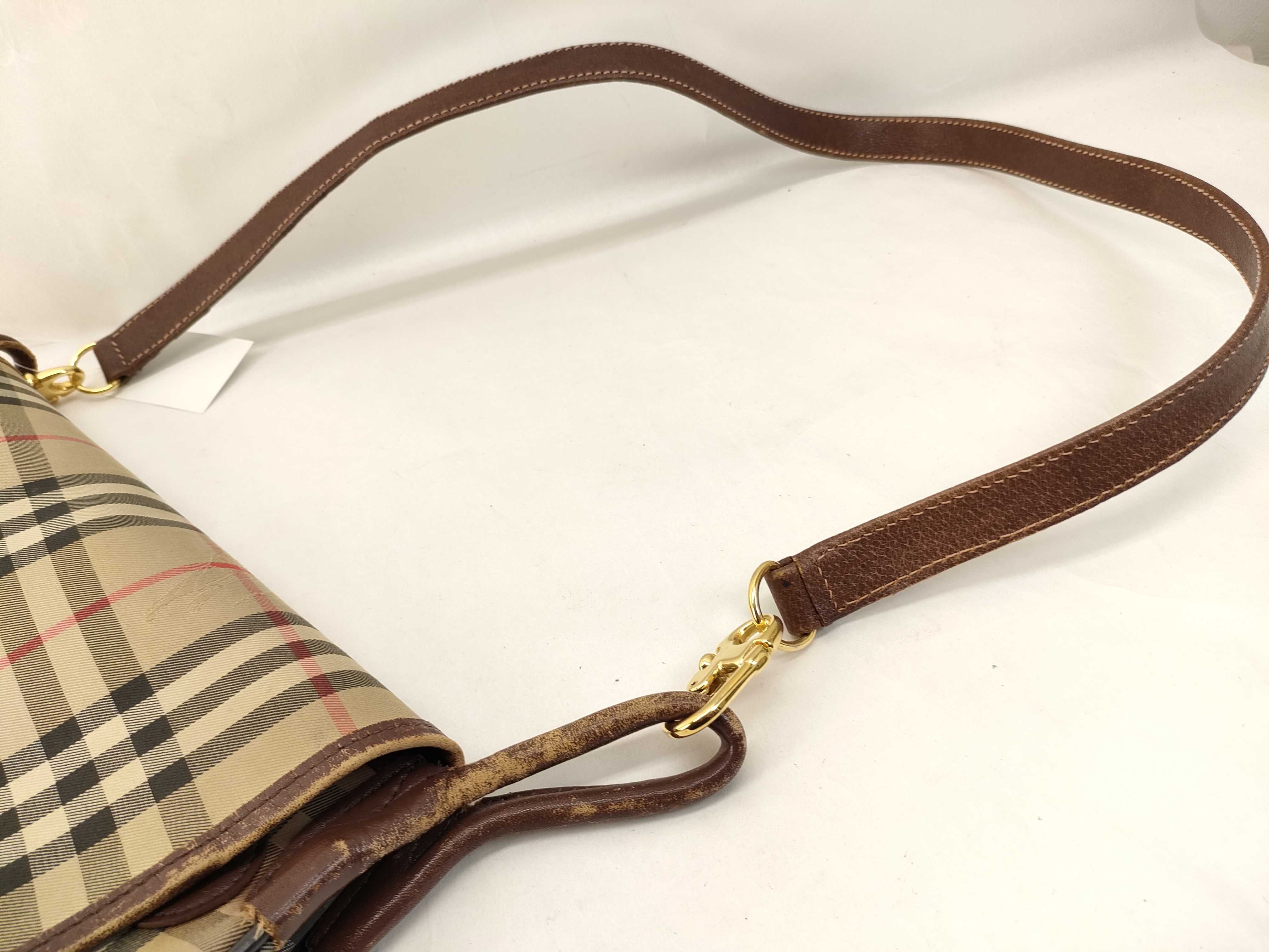 Burberrys Nova Check Canvas Shoulder Bag — view 3