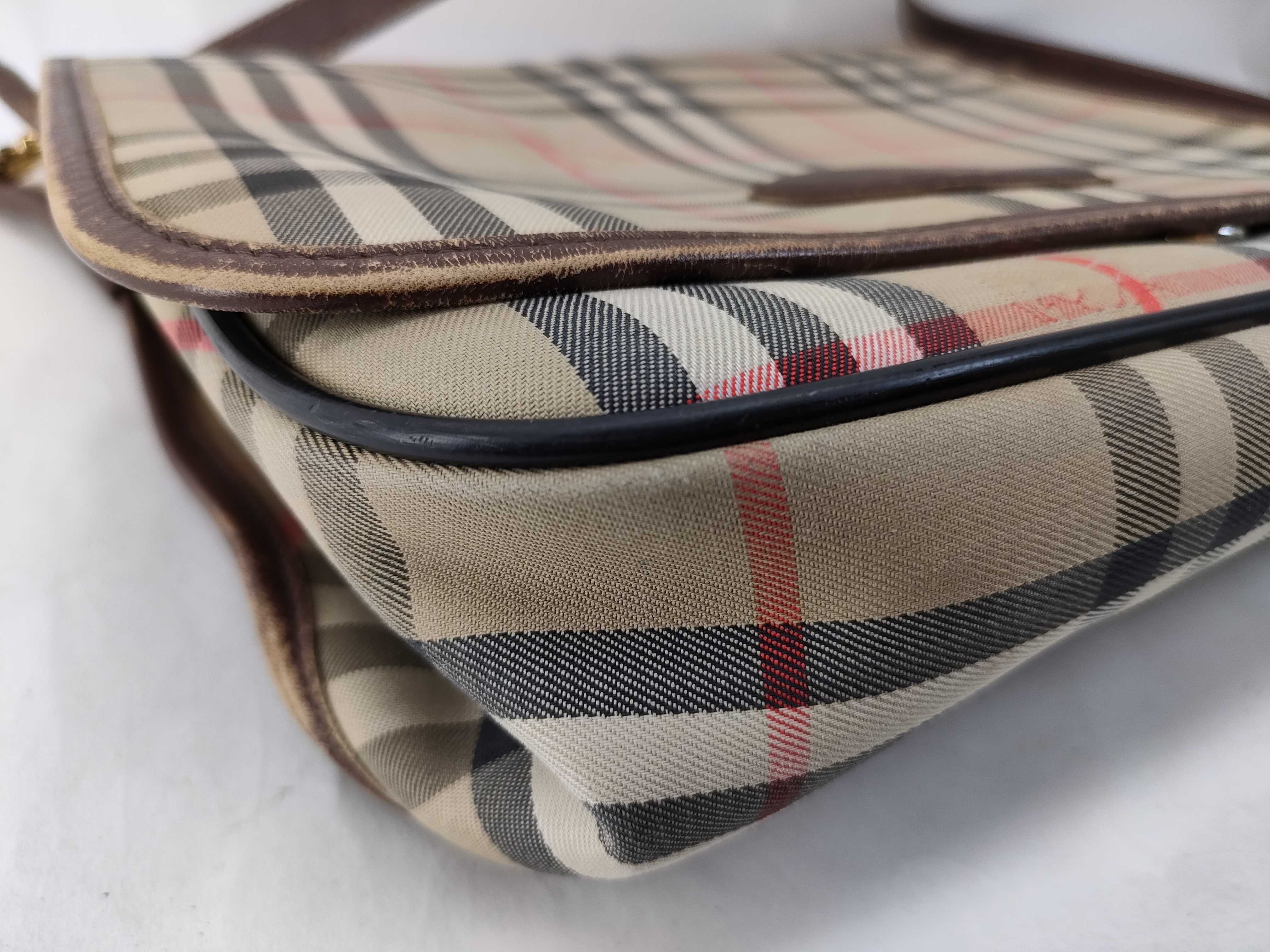 Burberrys Nova Check Canvas Shoulder Bag — view 5