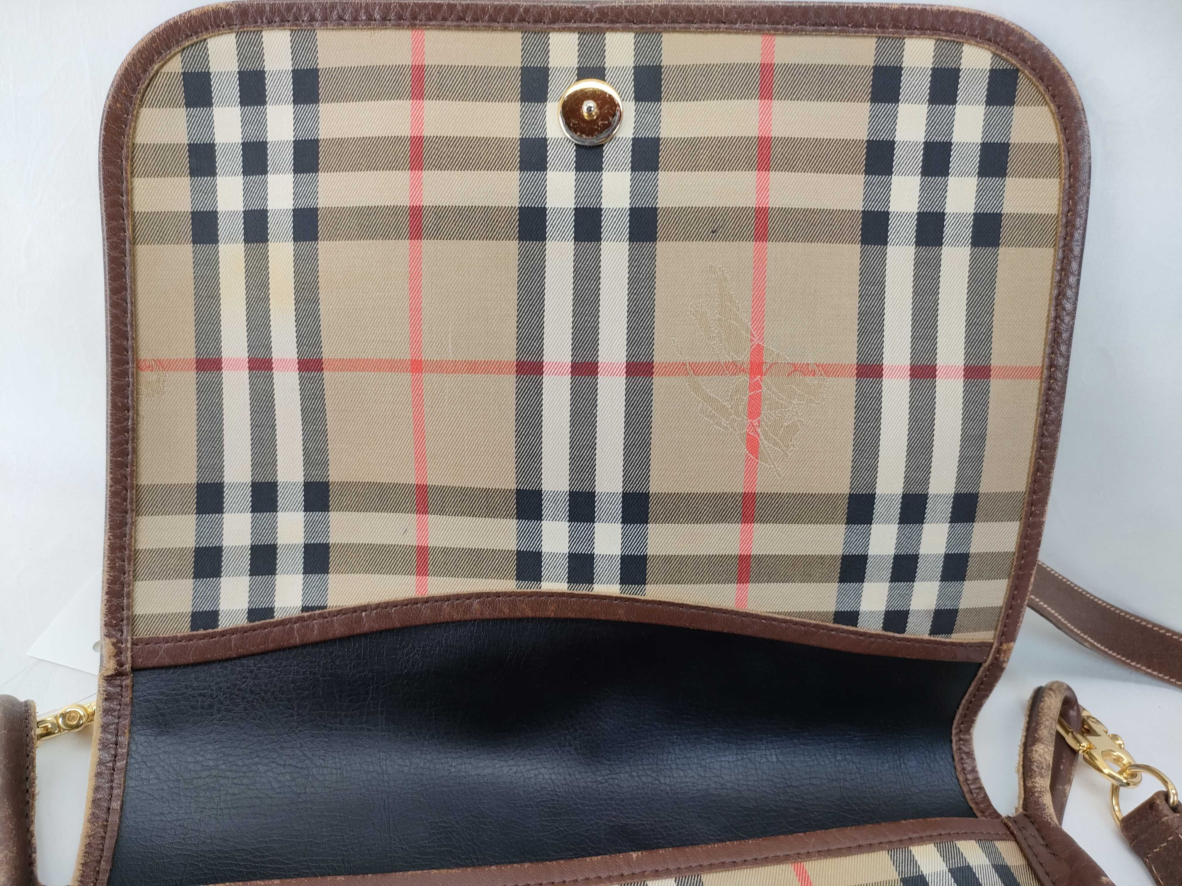 Burberrys Nova Check Canvas Shoulder Bag — view 8