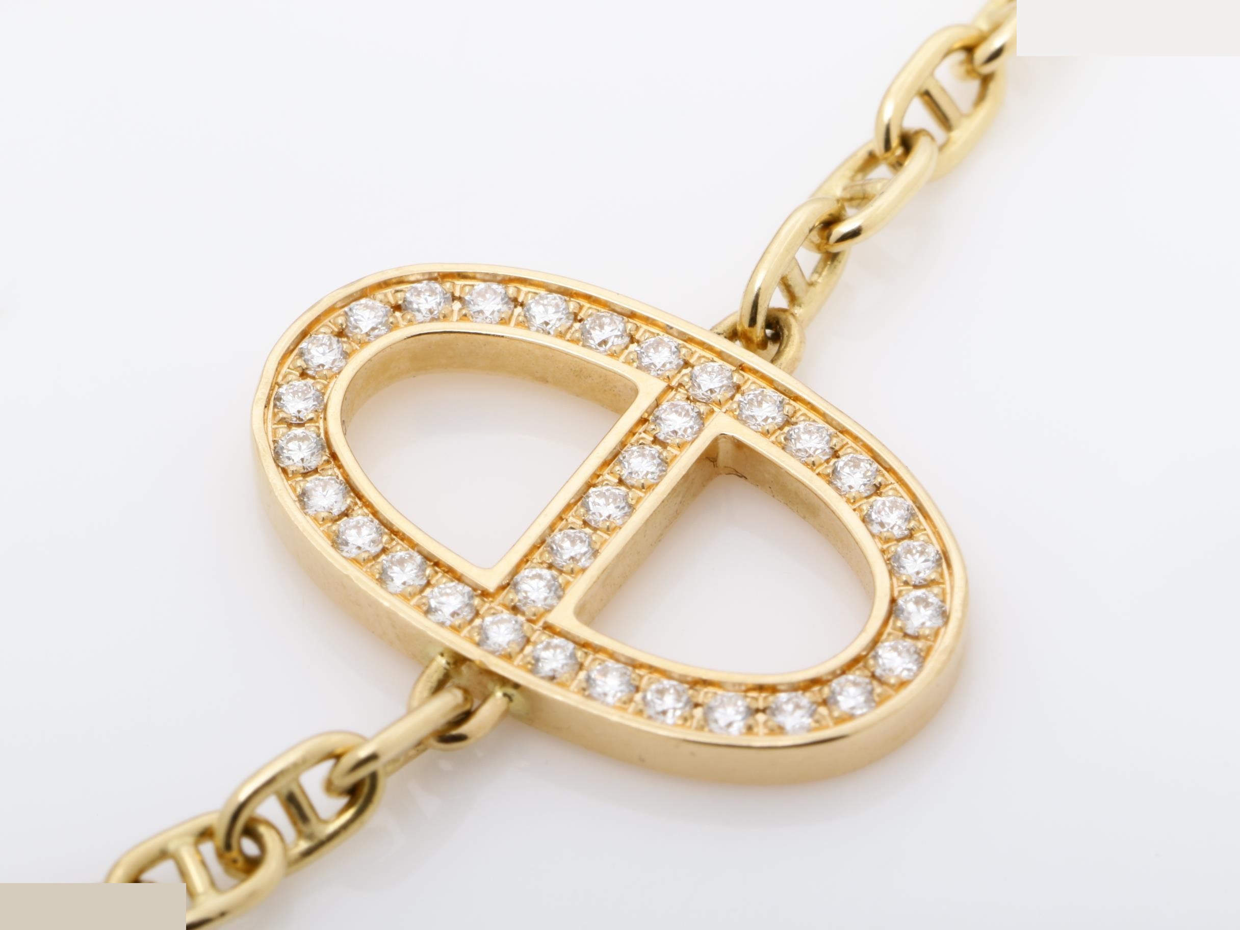 Bracelet, 750PG (pink gold), diamonds, 5.3g, wrist circumference approximately 15cm — view 2