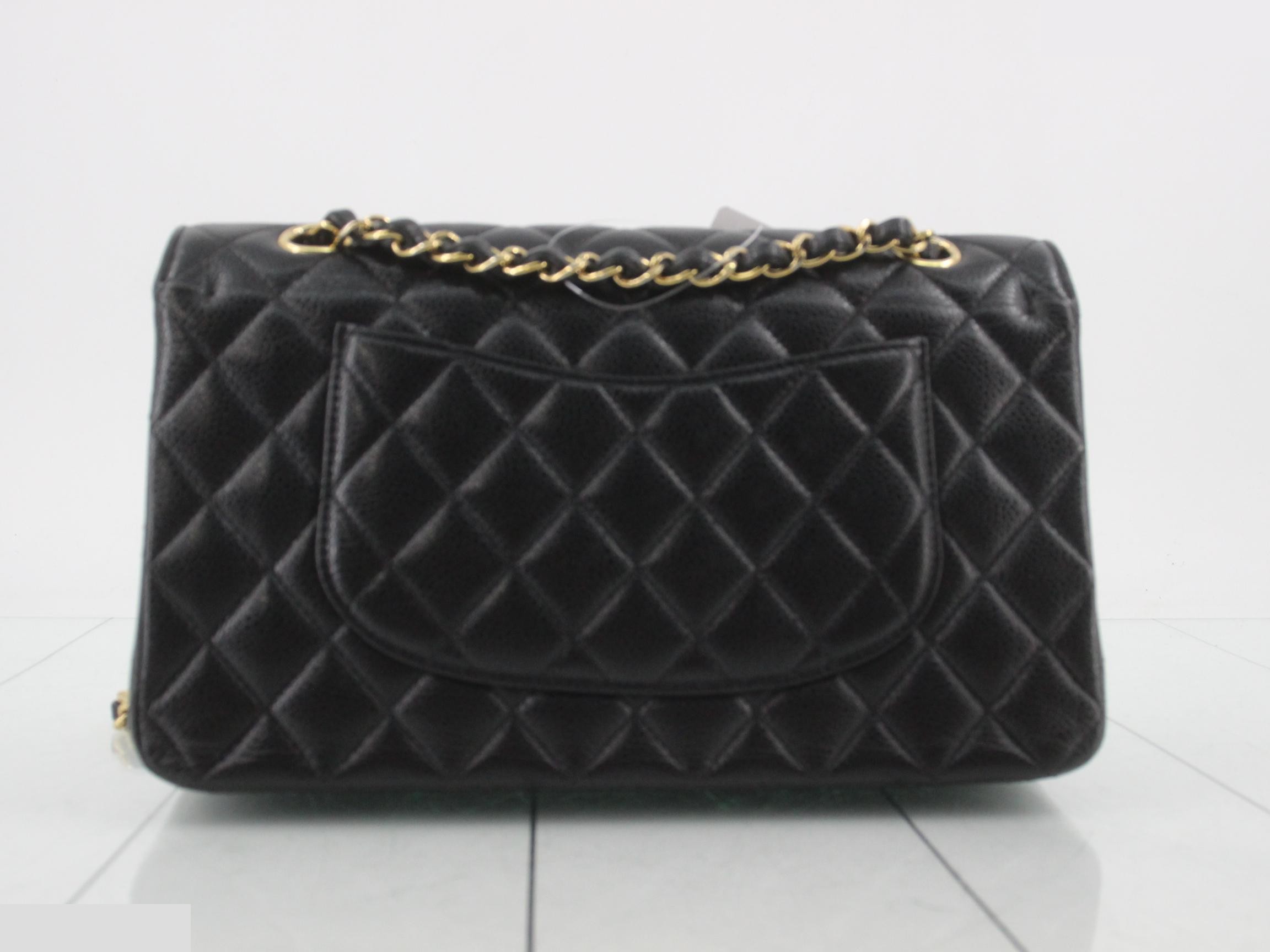 Caviar Double Flap 25 Shoulder Bag Seal — view 2