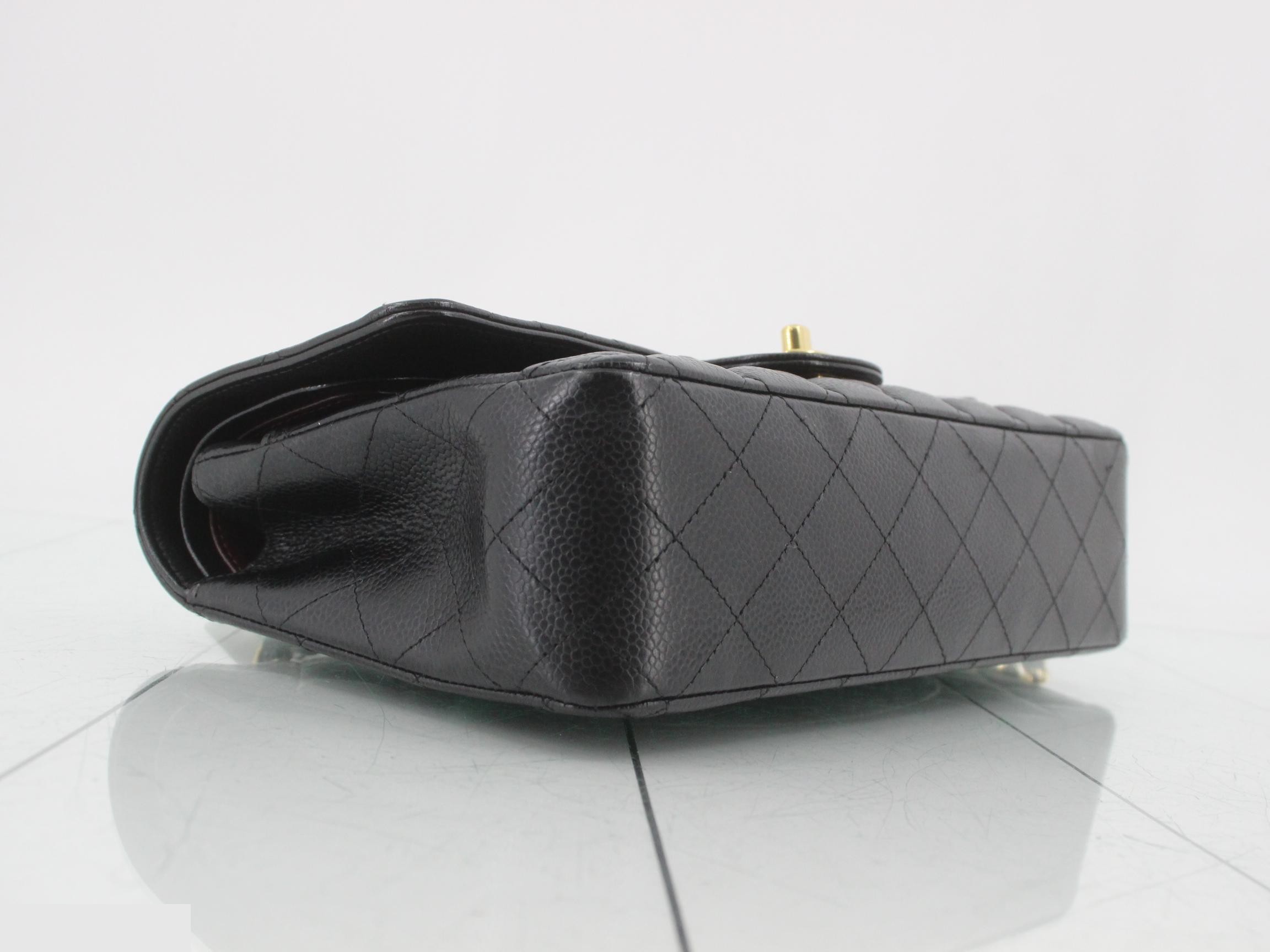 Caviar Double Flap 25 Shoulder Bag Seal — view 5