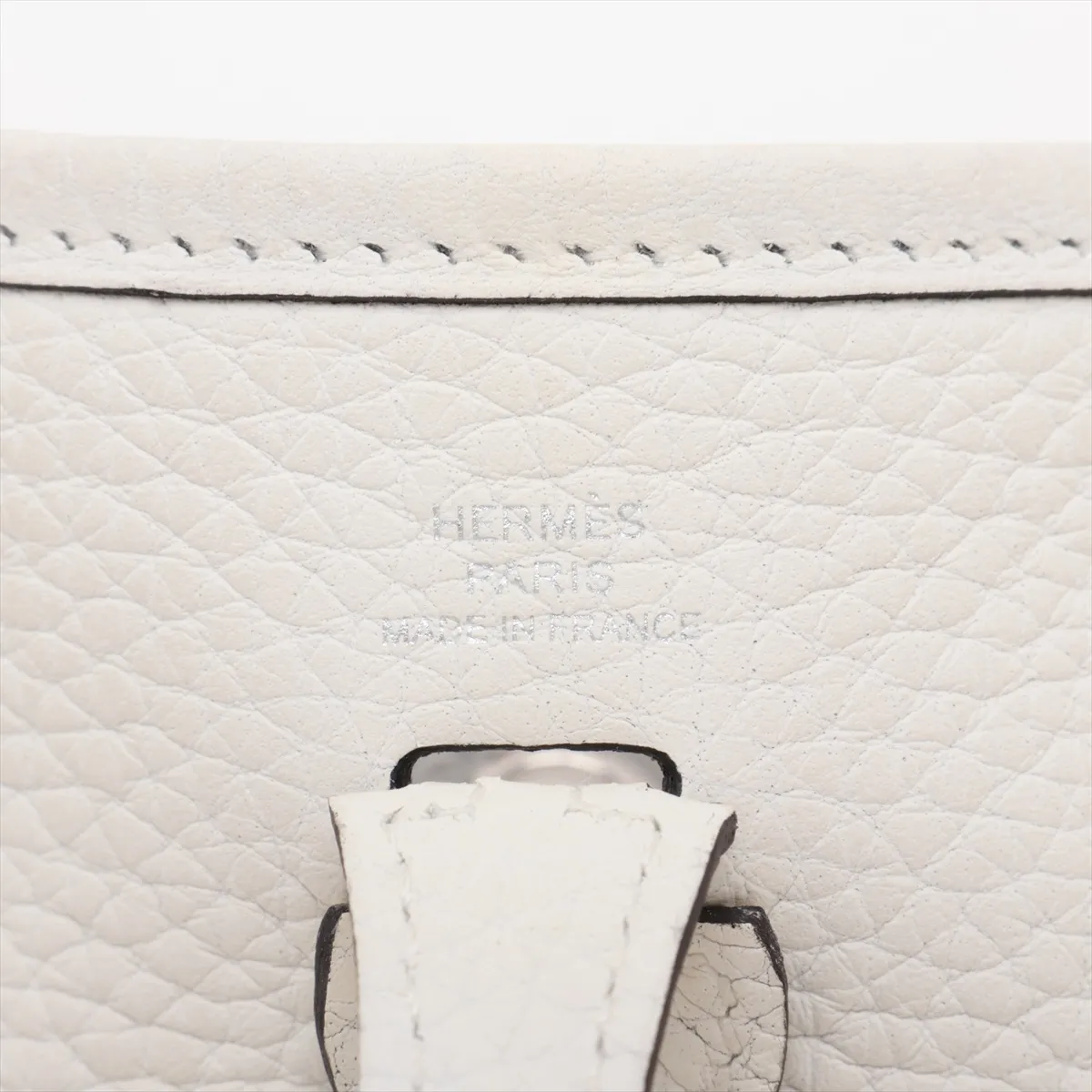 Evelyne 16 TPM Amazon Taurillon Clemence New White Silver Hardware B: 2023 — view 7