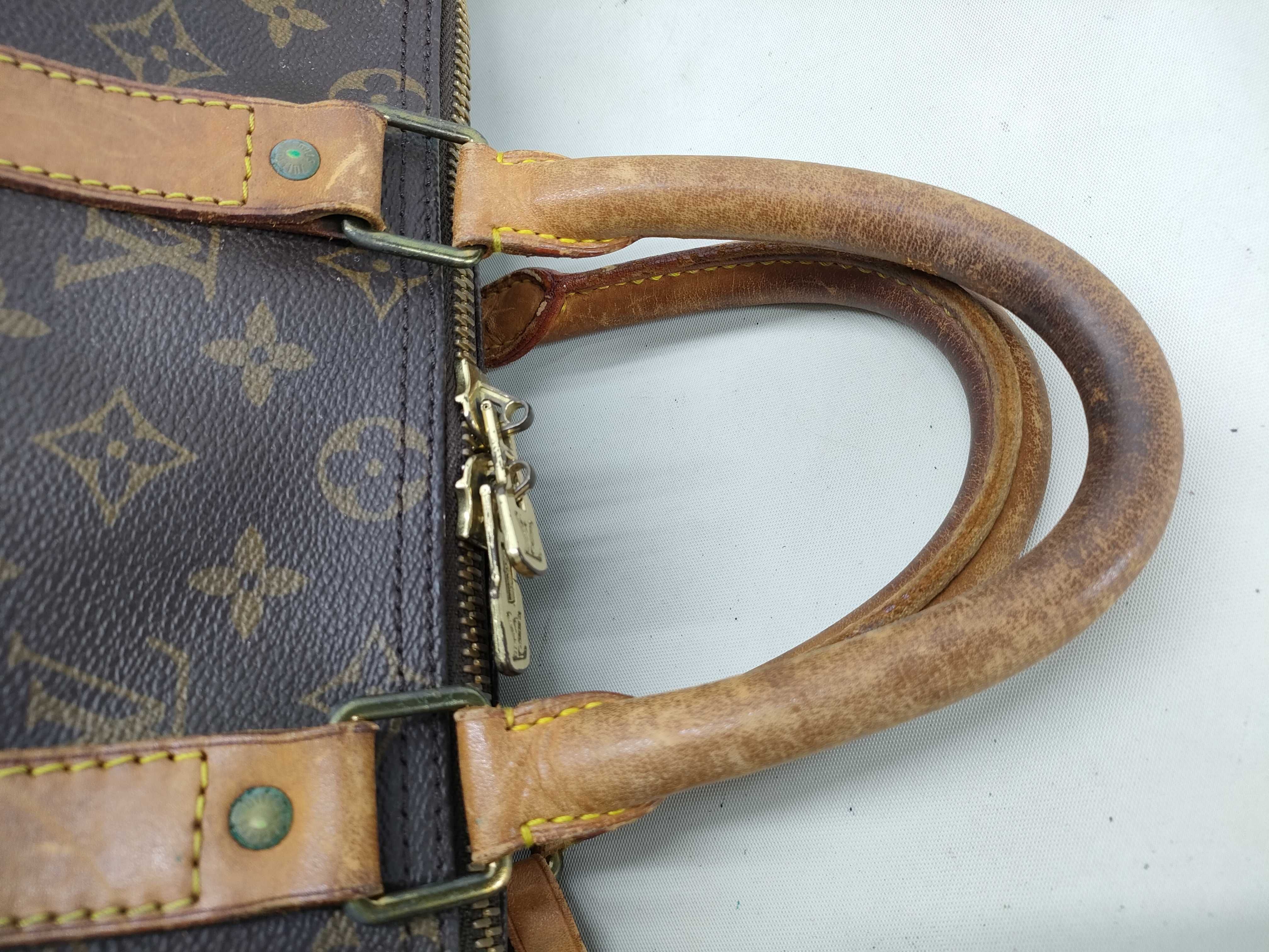 Monogram Vuitton Keepall Bandoulière Boston Bag — view 6