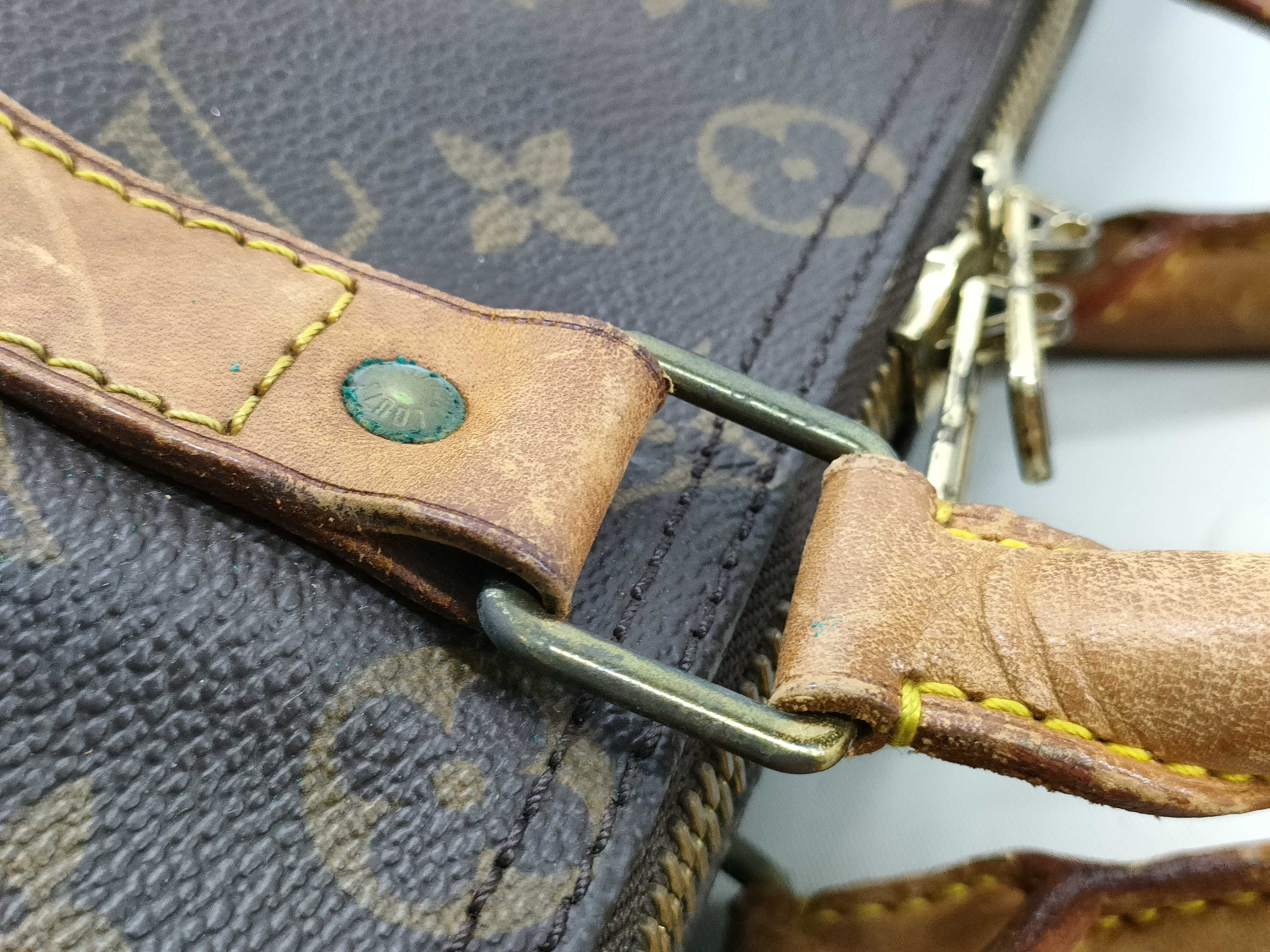 Monogram Vuitton Keepall Bandoulière Boston Bag — view 8