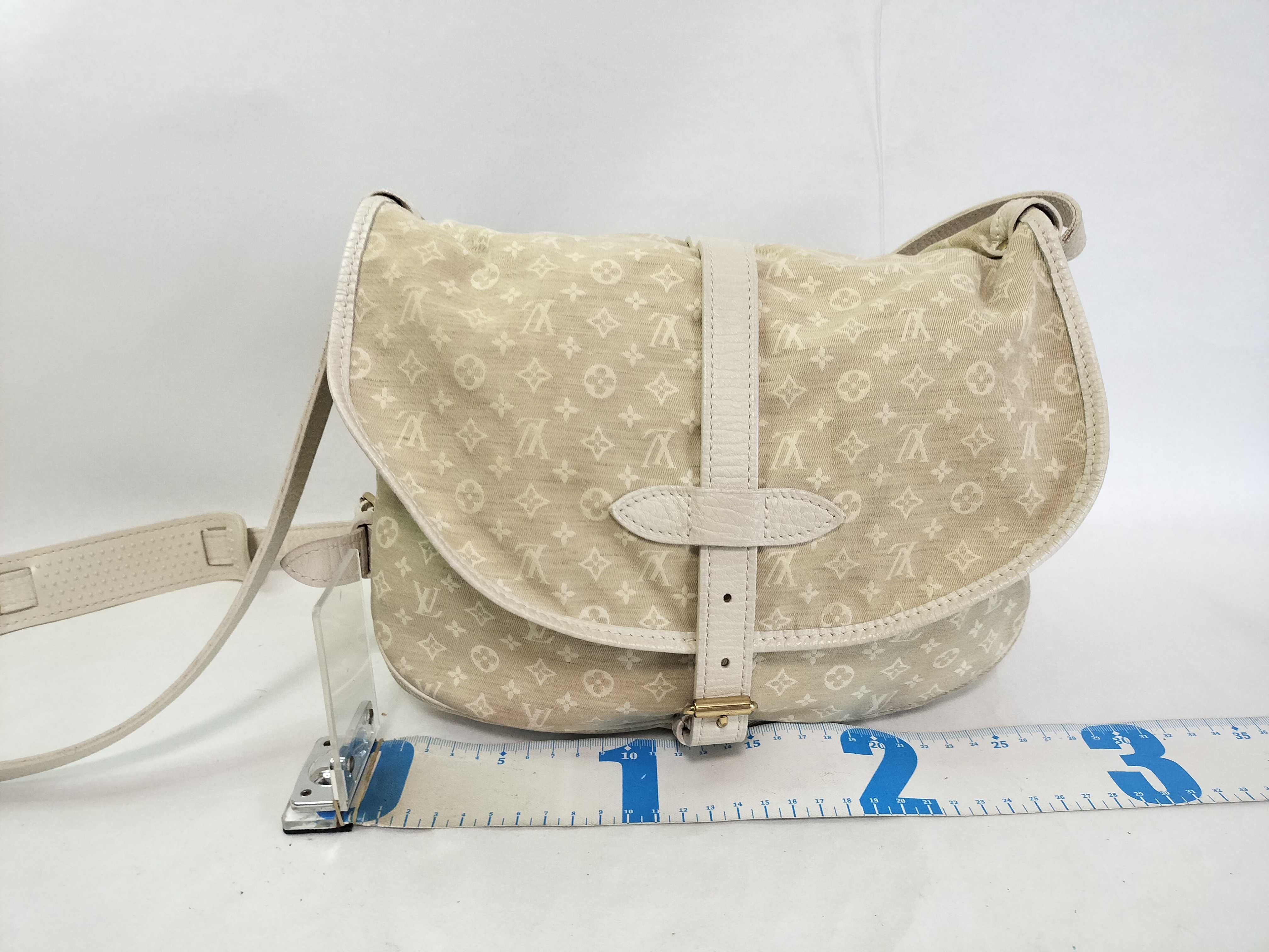 Monogram Mini Lin Saumur M95314 MB0087 White MB0087 Shoulder Bag — view 2