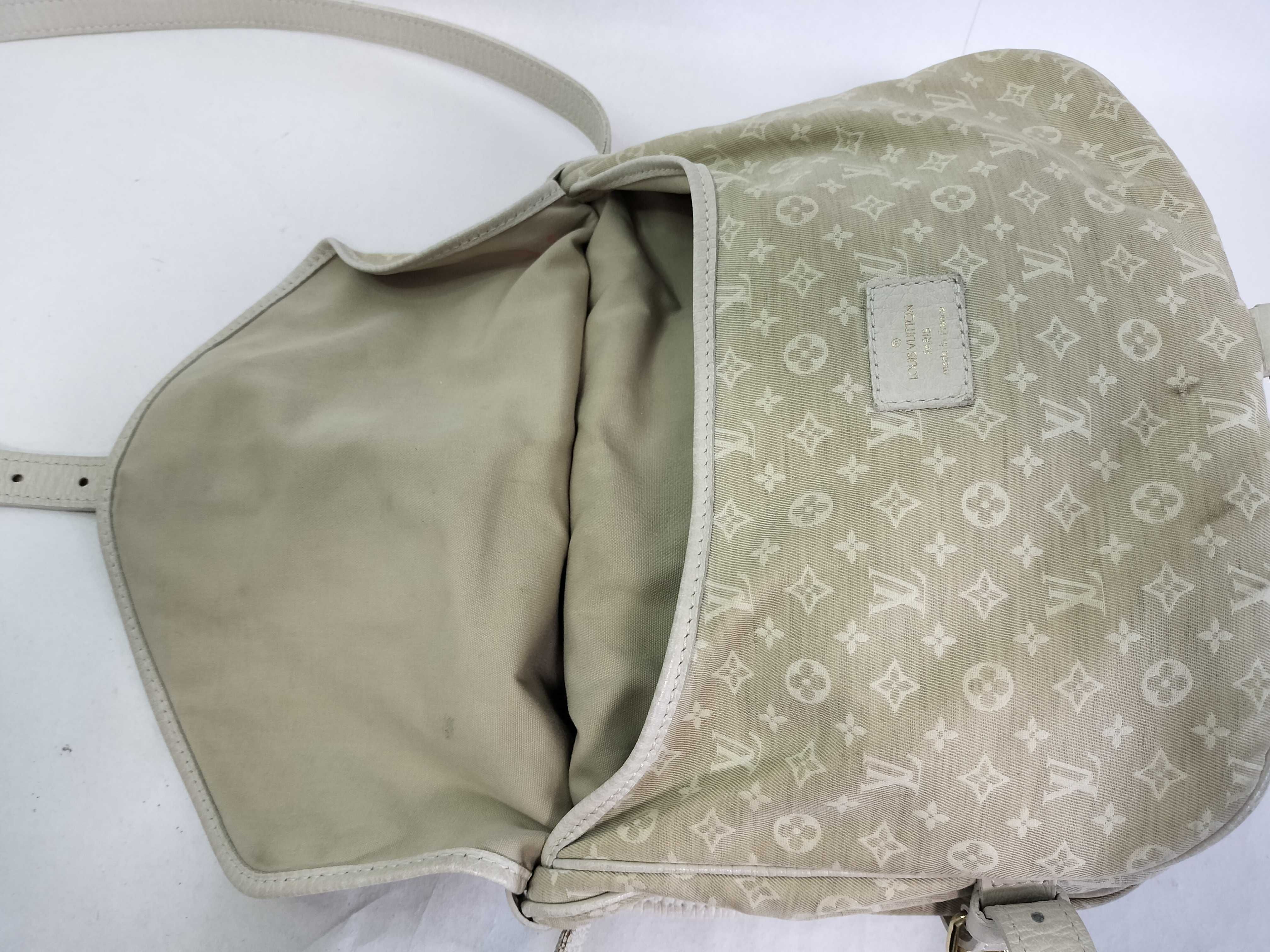 Monogram Mini Lin Saumur M95314 MB0087 White MB0087 Shoulder Bag — view 13