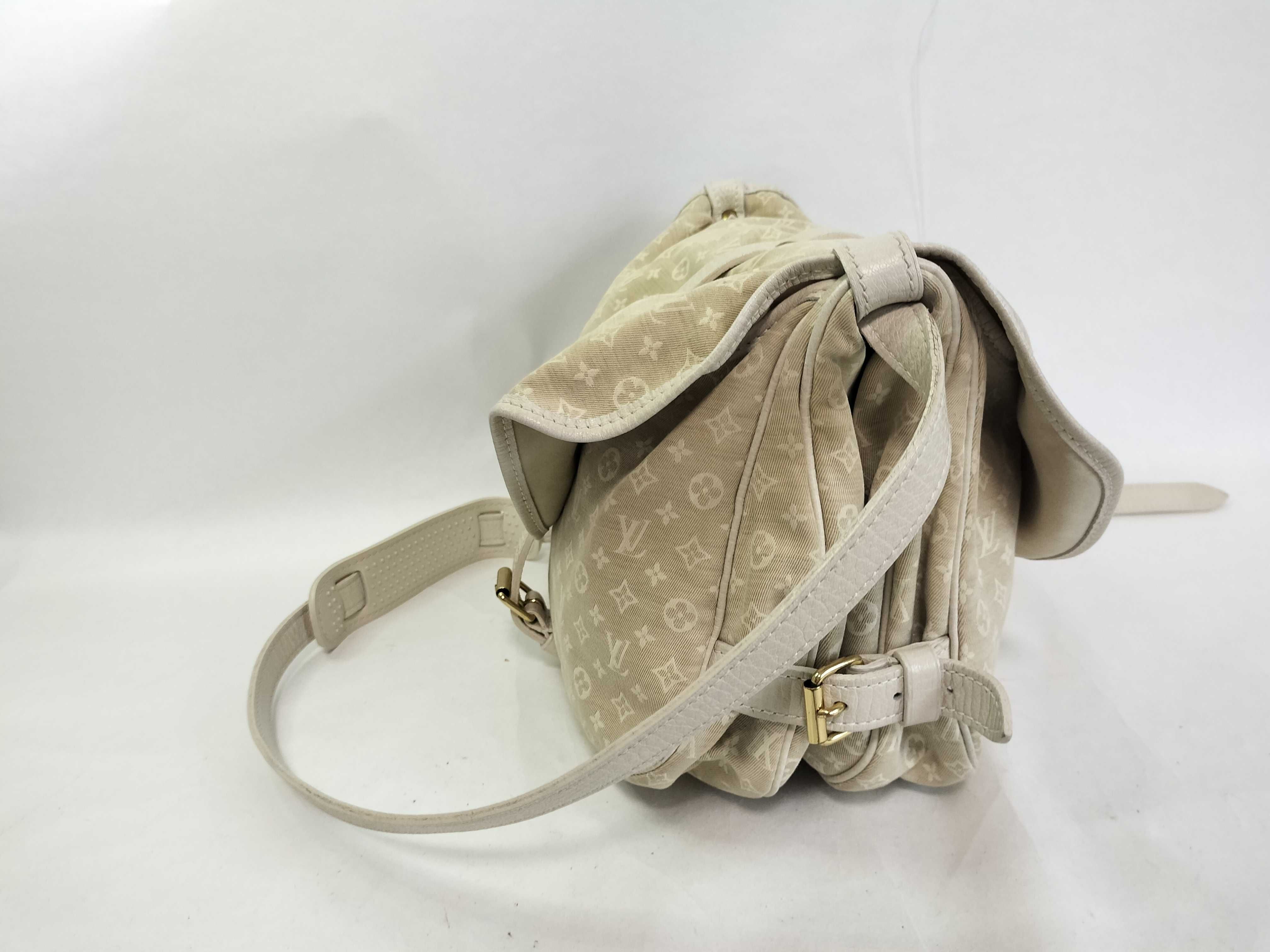 Monogram Mini Lin Saumur M95314 MB0087 White MB0087 Shoulder Bag — view 4