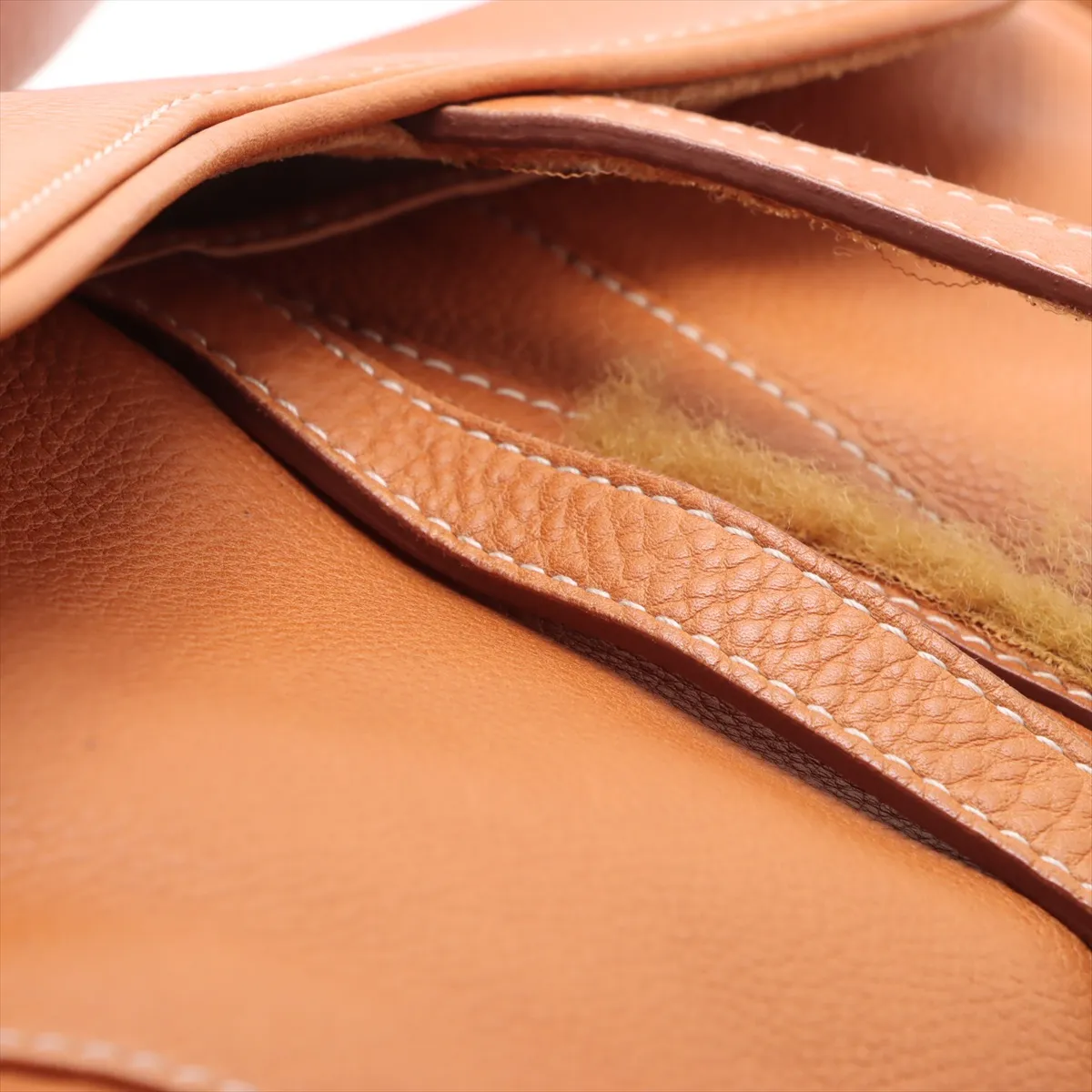 Saddlebag Leather Handbag Beige — view 11