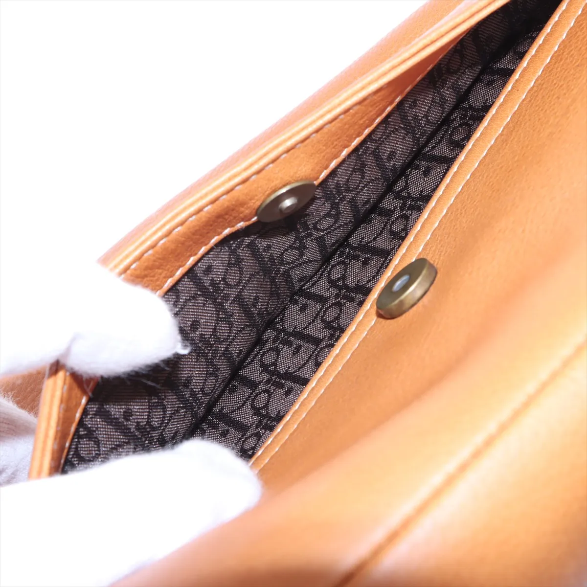 Saddlebag Leather Handbag Beige — view 9