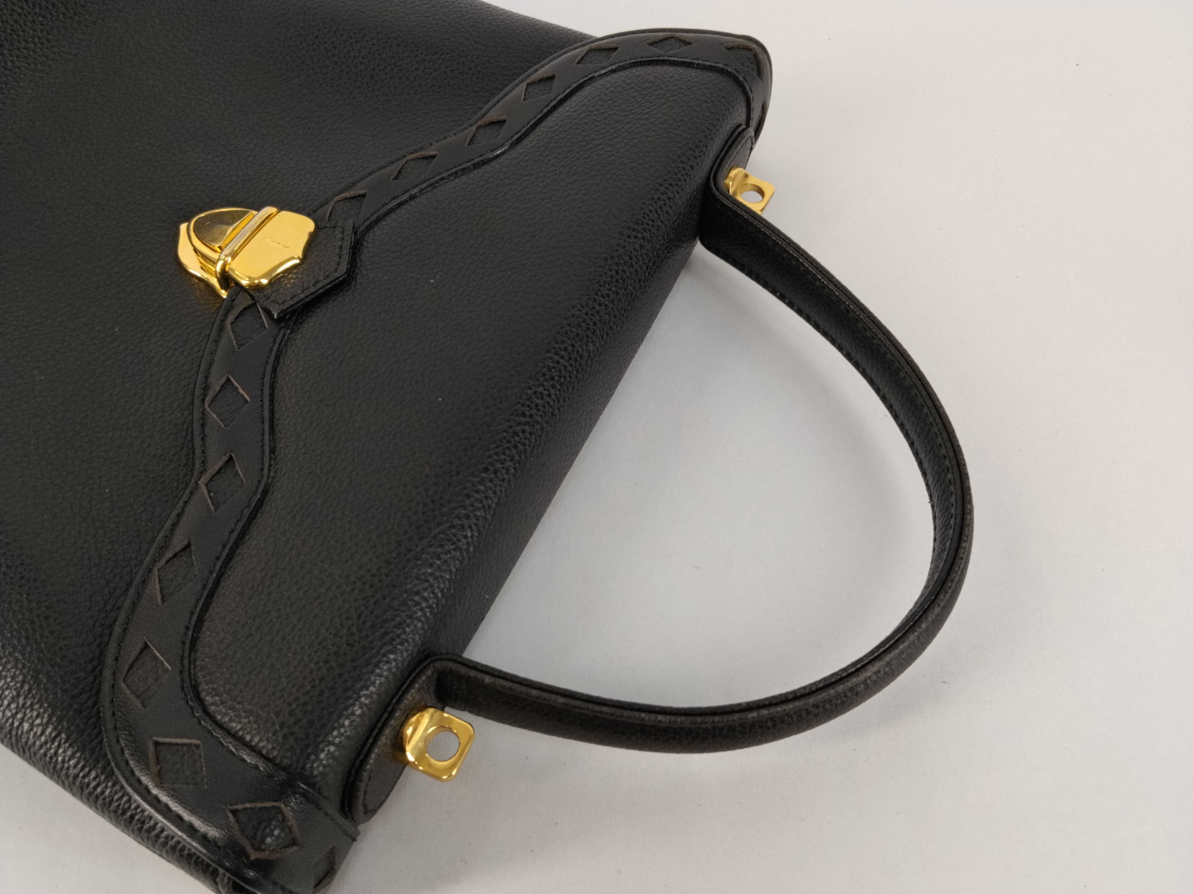 Leather Diamond Cut 2-Way Handbag — view 3