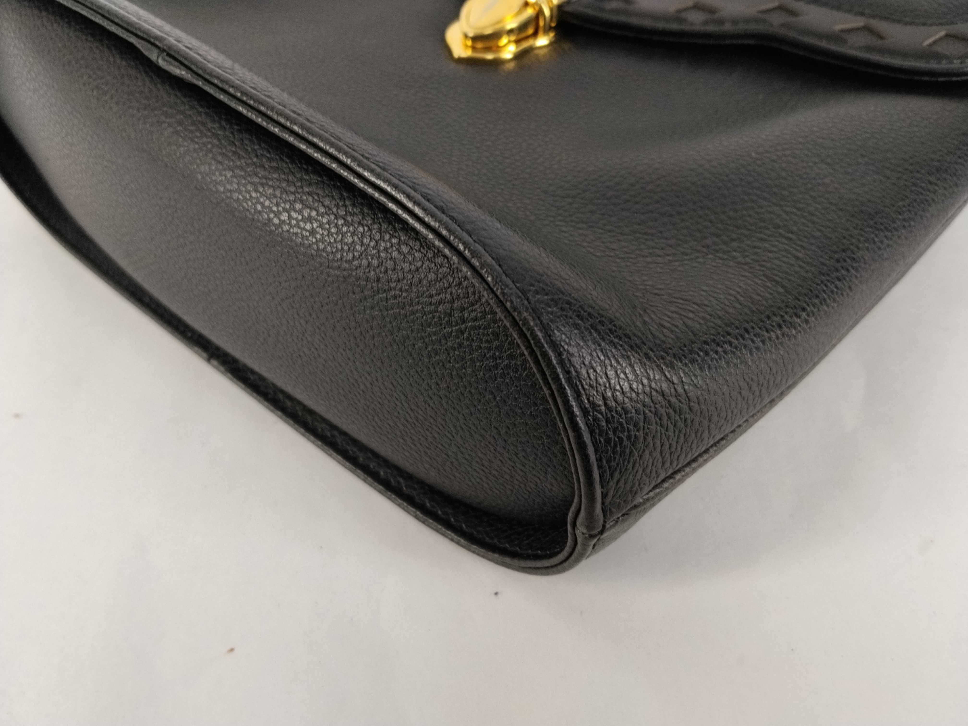 Leather Diamond Cut 2-Way Handbag — view 6