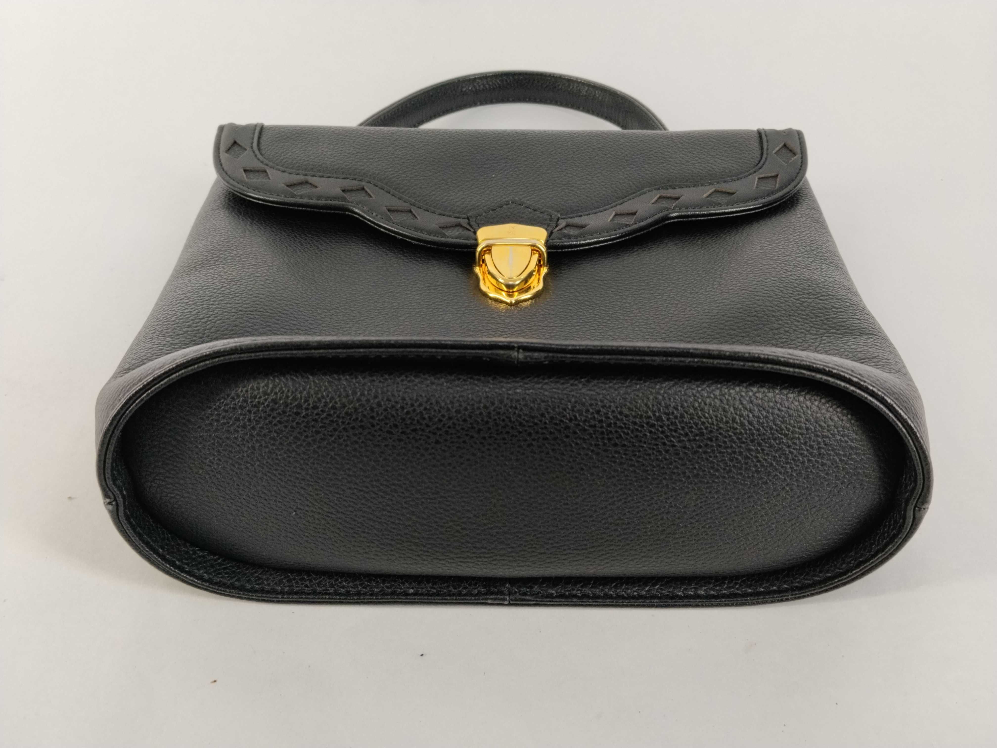 Leather Diamond Cut 2-Way Handbag — view 7
