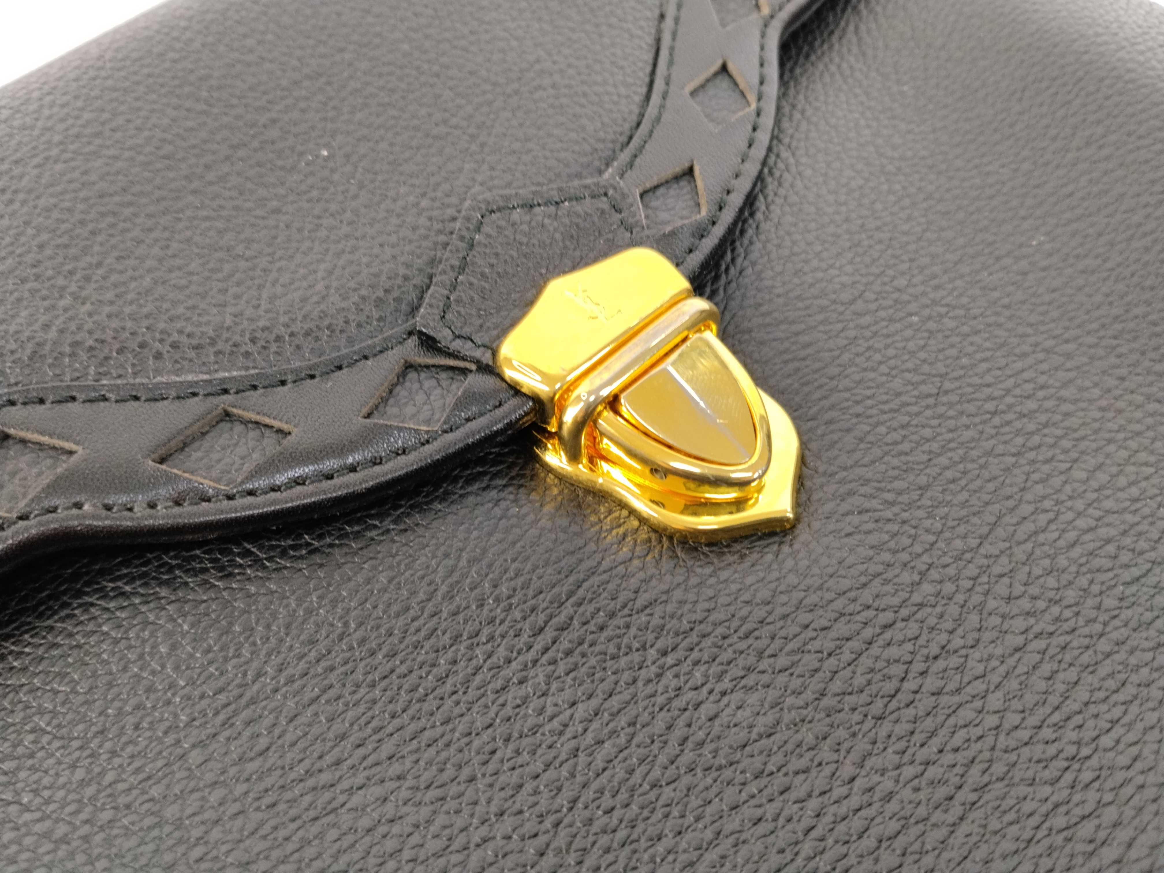 Leather Diamond Cut 2-Way Handbag — view 8
