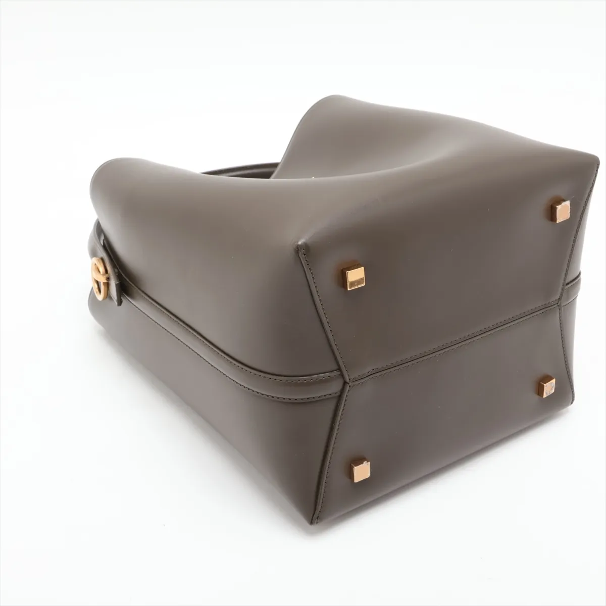 LE 37 Leather 2-Way Handbag, Brown, 742828 — view 4