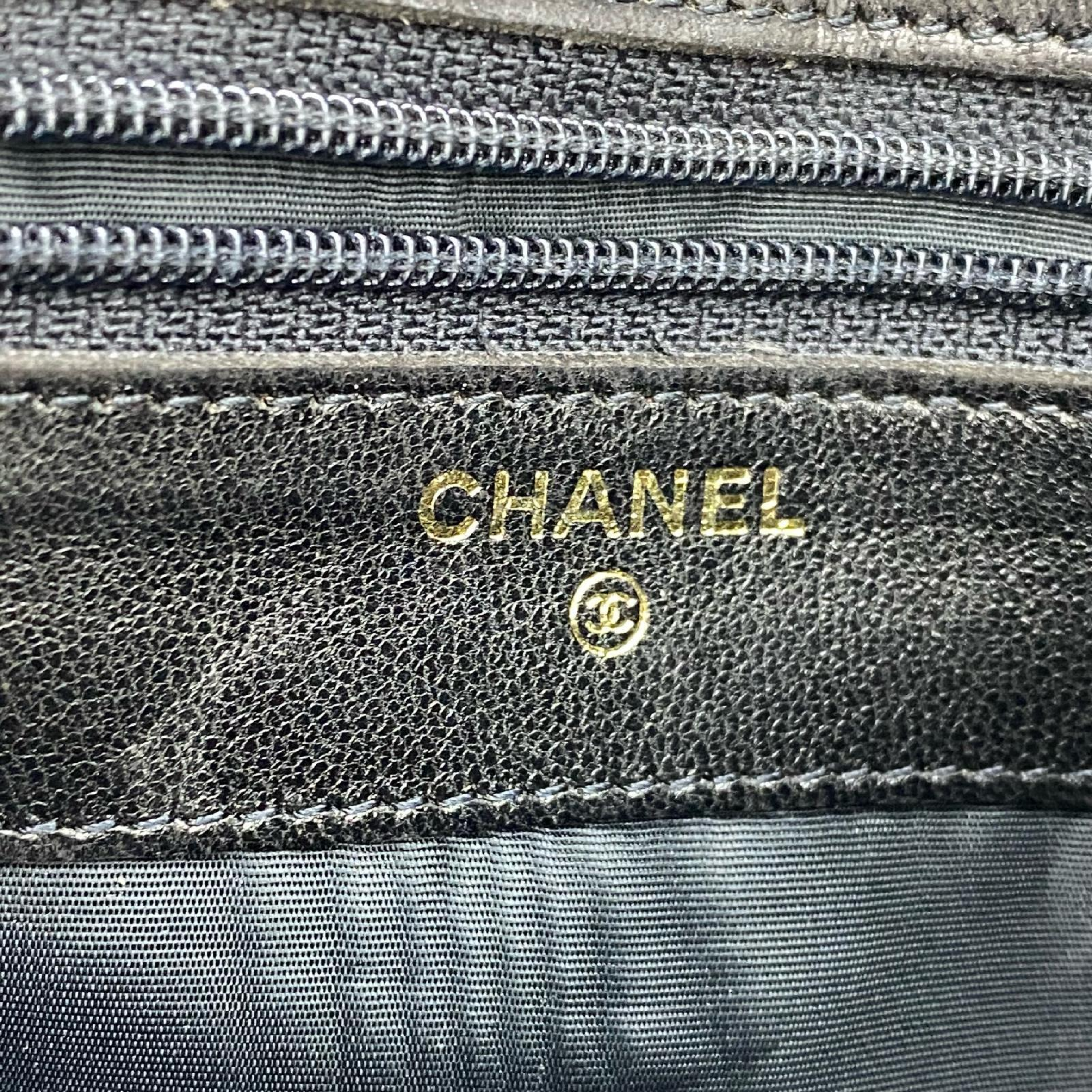 【*Shipped from: Hong Kong*】CHANEL ( ) Black Calfskin No.4 Long Wallet Billfold — view 14